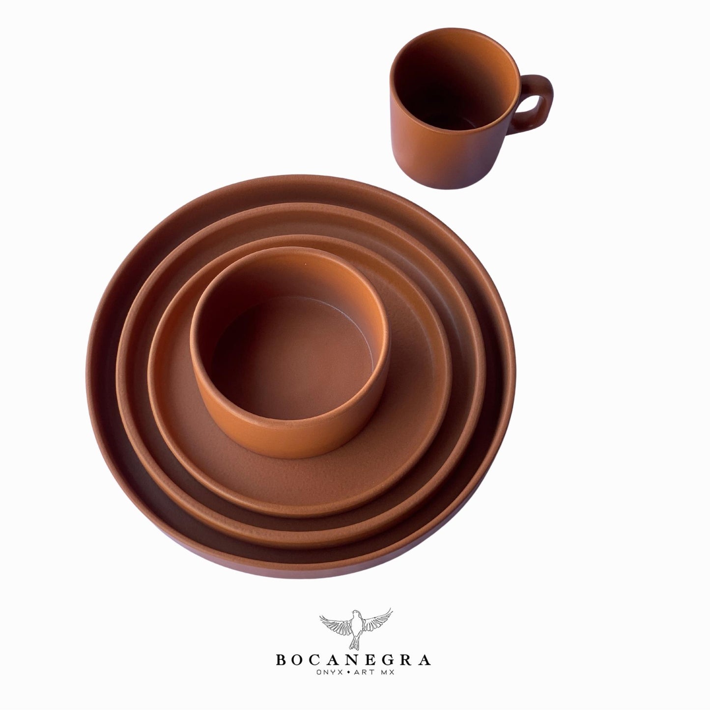 Handmade ceramic dinnerware set - Terracota Ceramic tableware (5 piece set)