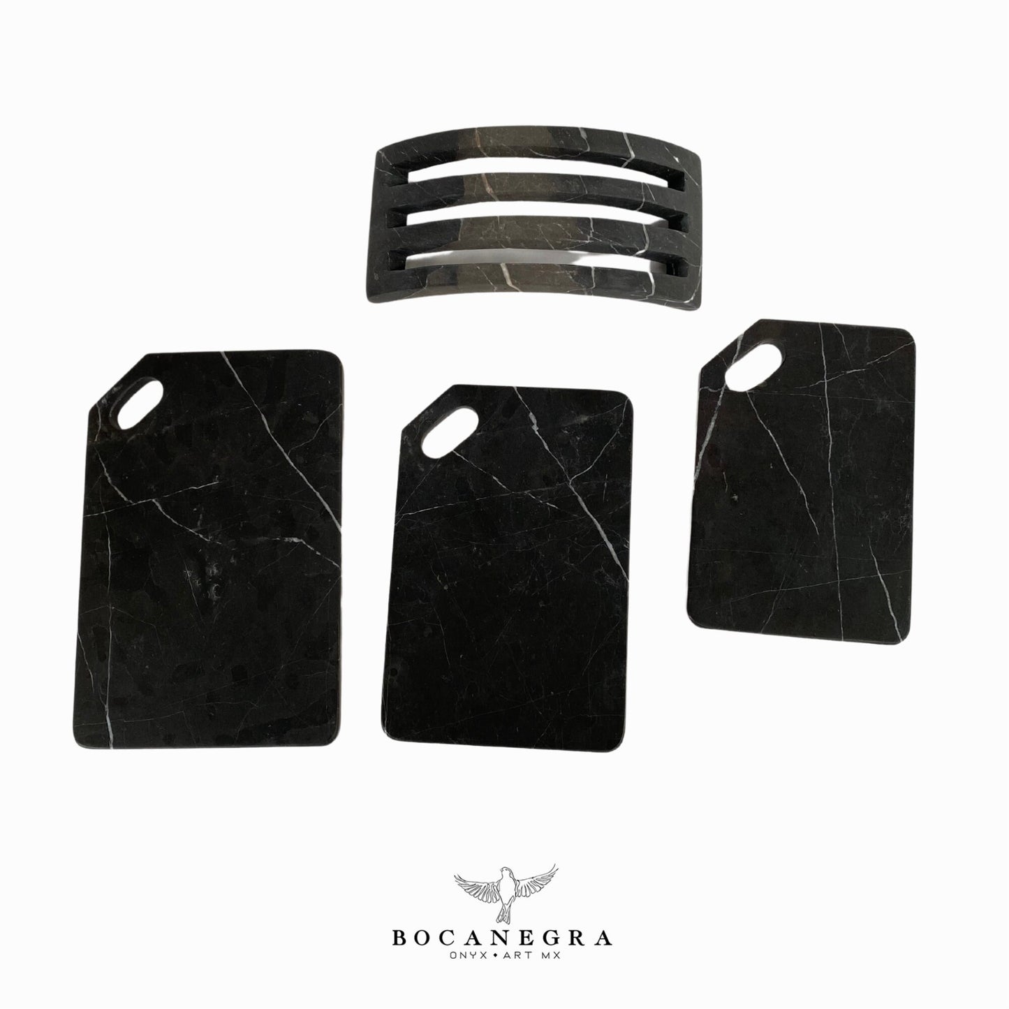 Black Marble Cheese Cutting Board - Serving board - (3 Set)