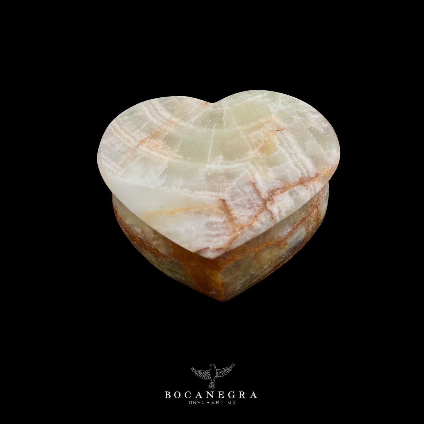 Green Onyx Heart Jewelry Box - Organizer - Storage Box