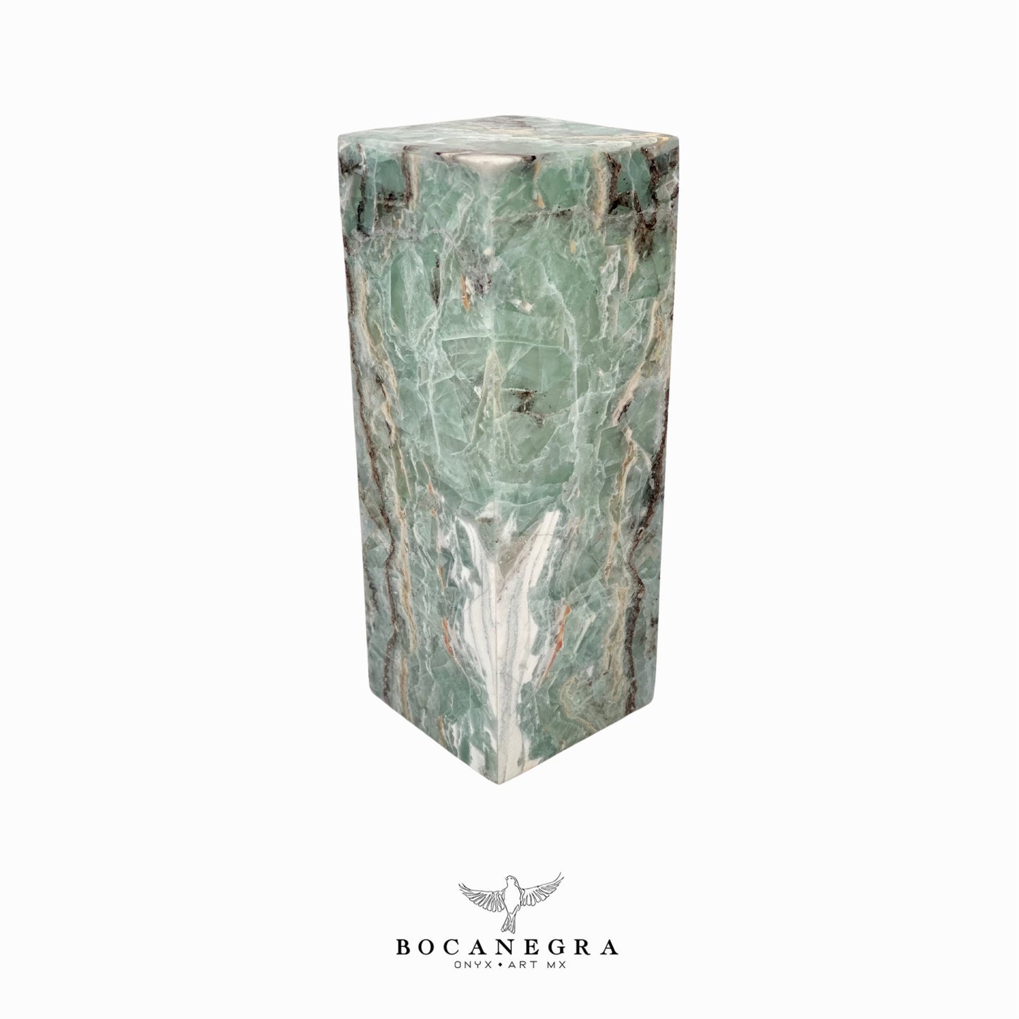 Green and Blue Fluorite Stone Lamp - Table Lamp - Home Decor