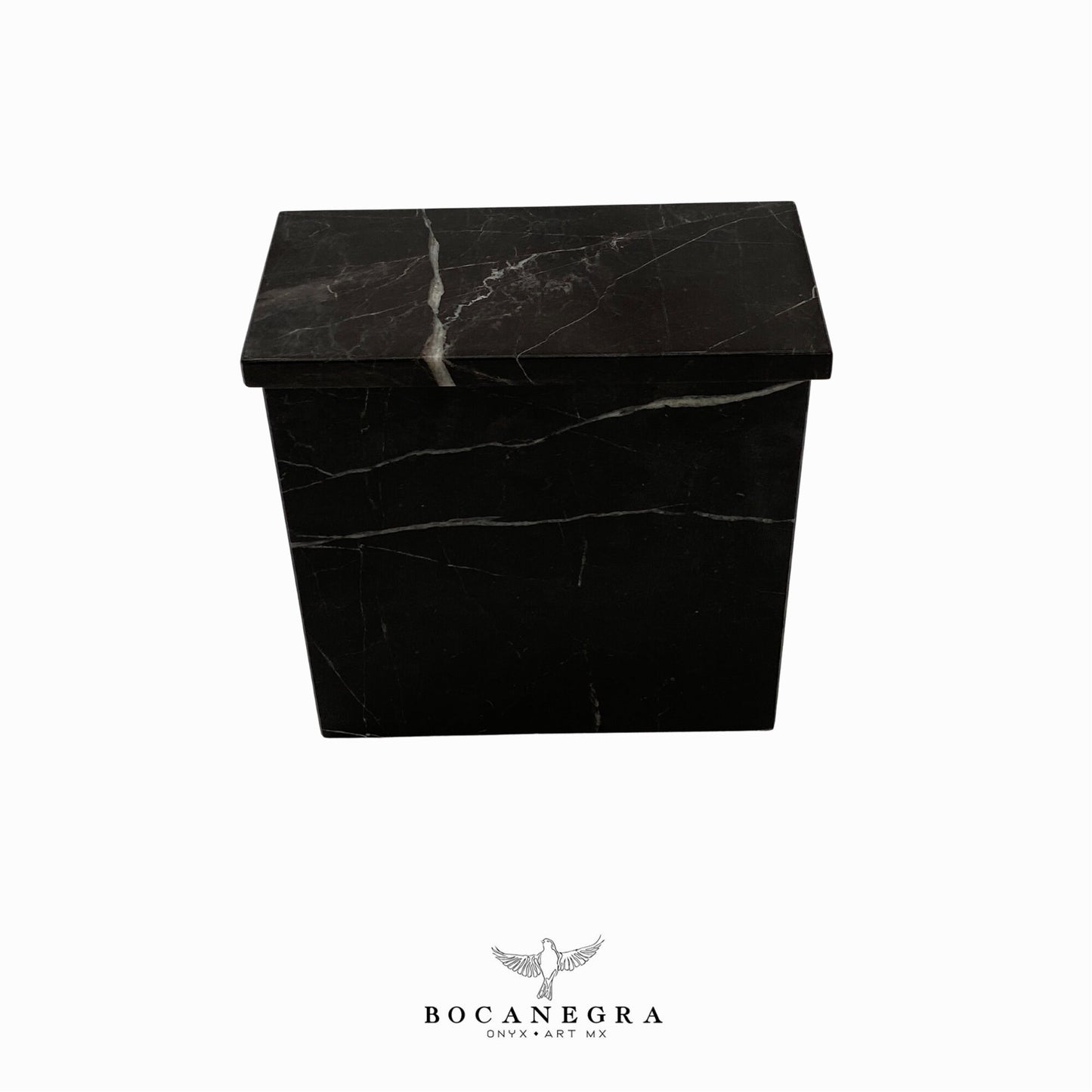 Stunning Black Marble Cremation Urn for Human or pet Ashes
