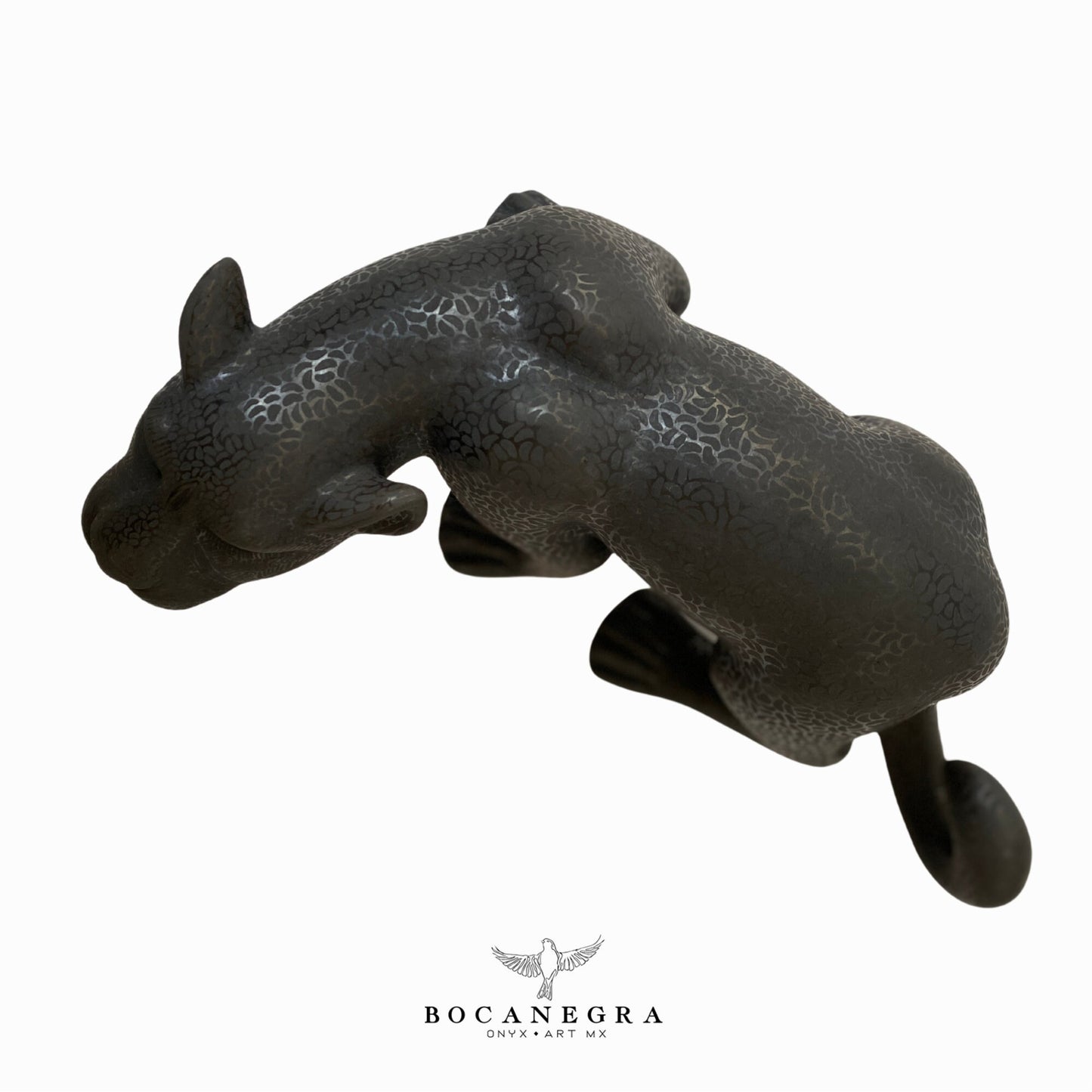 Clay Pottery Art by Juana Gomez Workshop - Decorative clay jaguar
