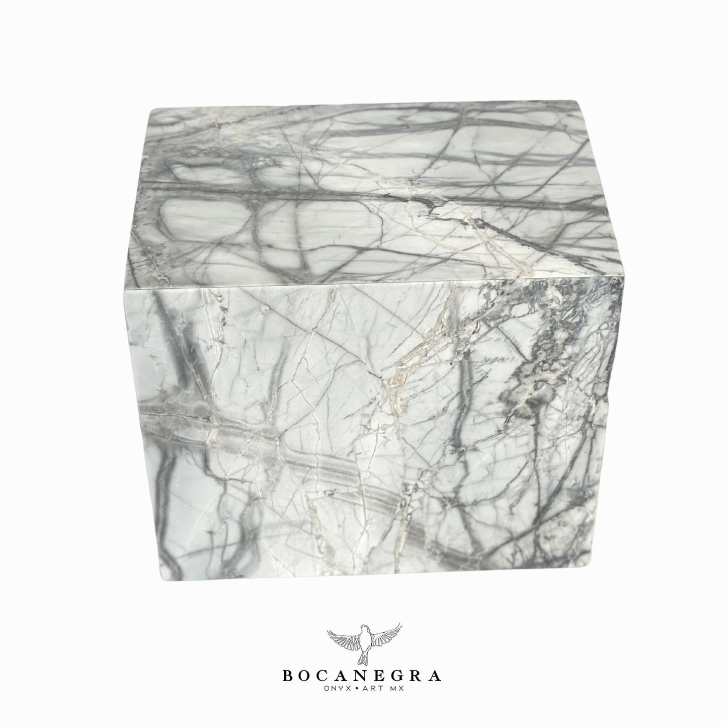 White & Gray Marble Cremation Urn for Human or pet Ashes