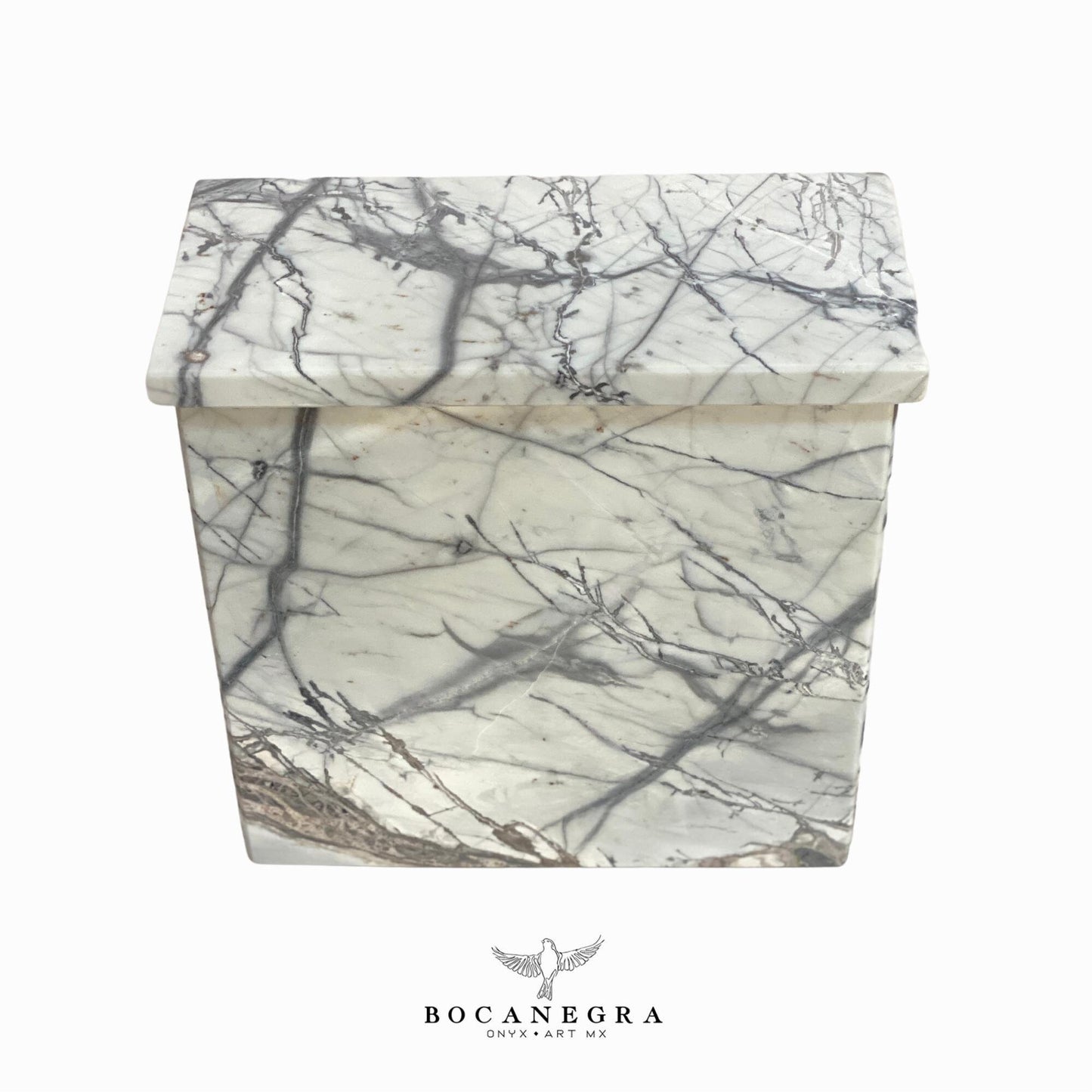 White & Gray Marble Cremation Urn for Human or pet Ashes