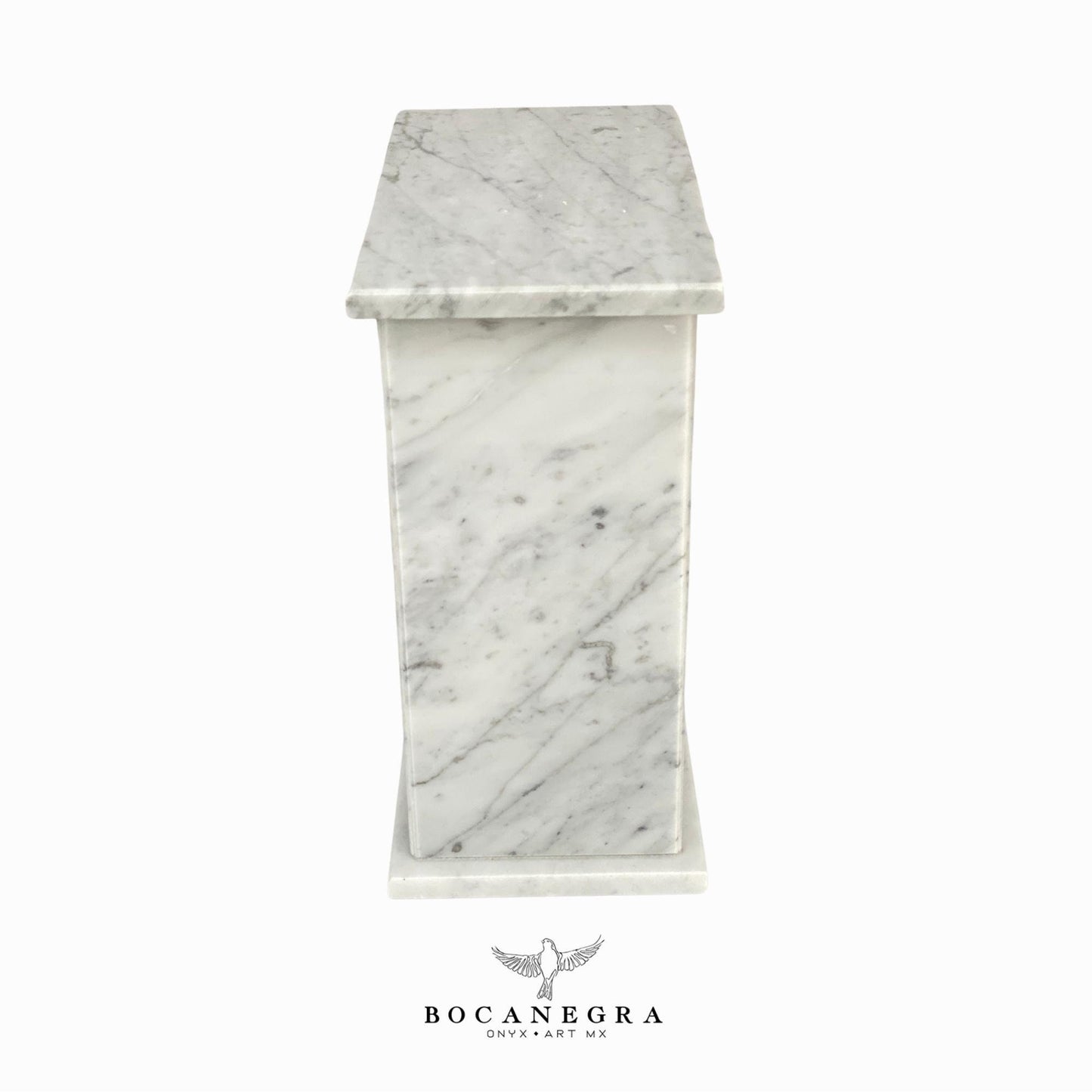 Stunning White & Gray Marble Cremation Urn for Human or pet Ashes