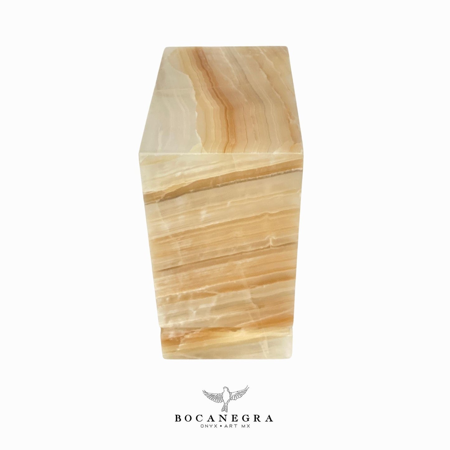 Beige Onyx Cremation Urn for Human Ashes (Double Companion)
