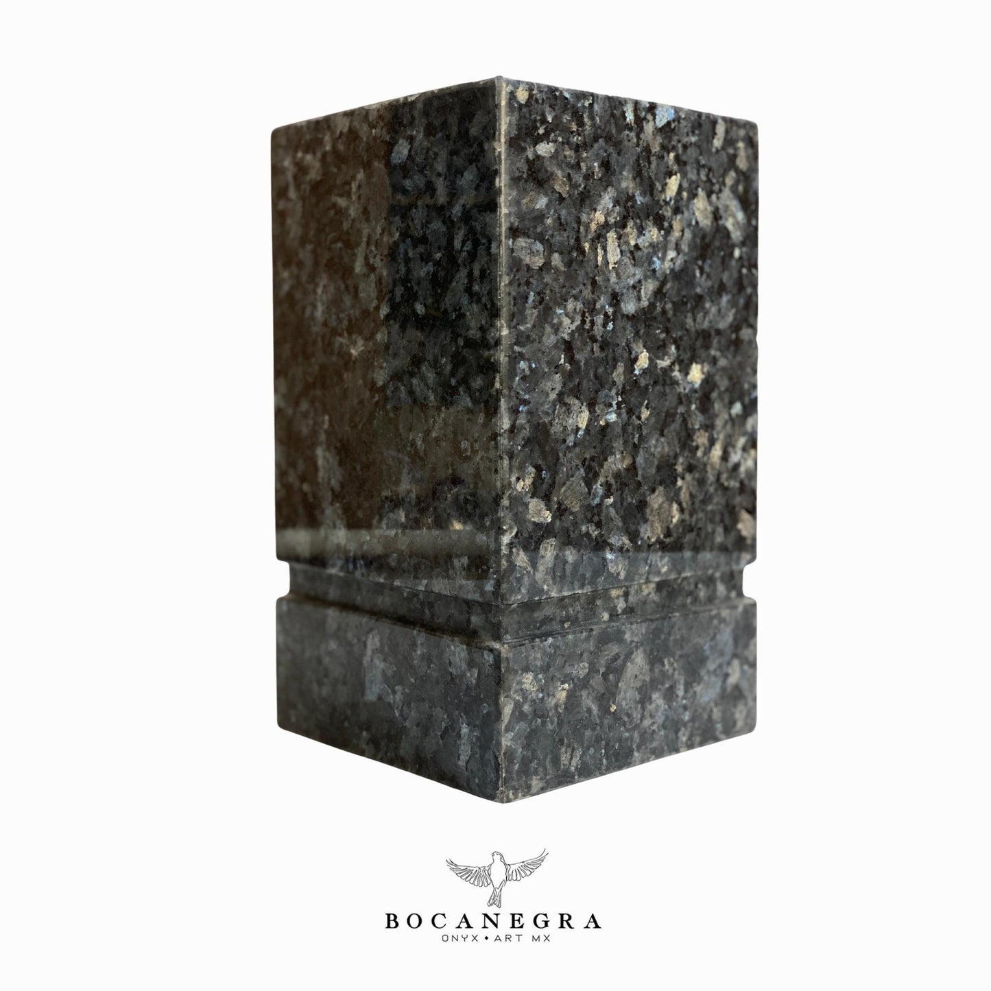 Black & Gray Marble Cremation Urn for Human or pet Ashes