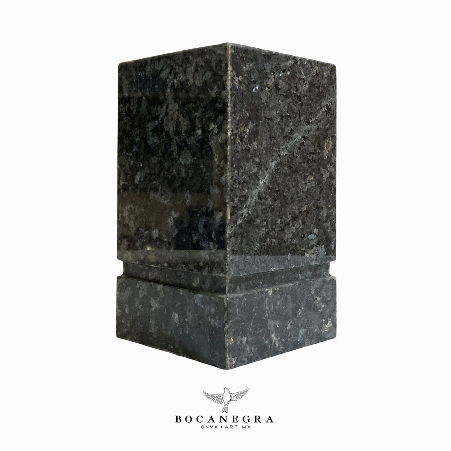 Black & Gray Marble Cremation Urn for Human or pet Ashes