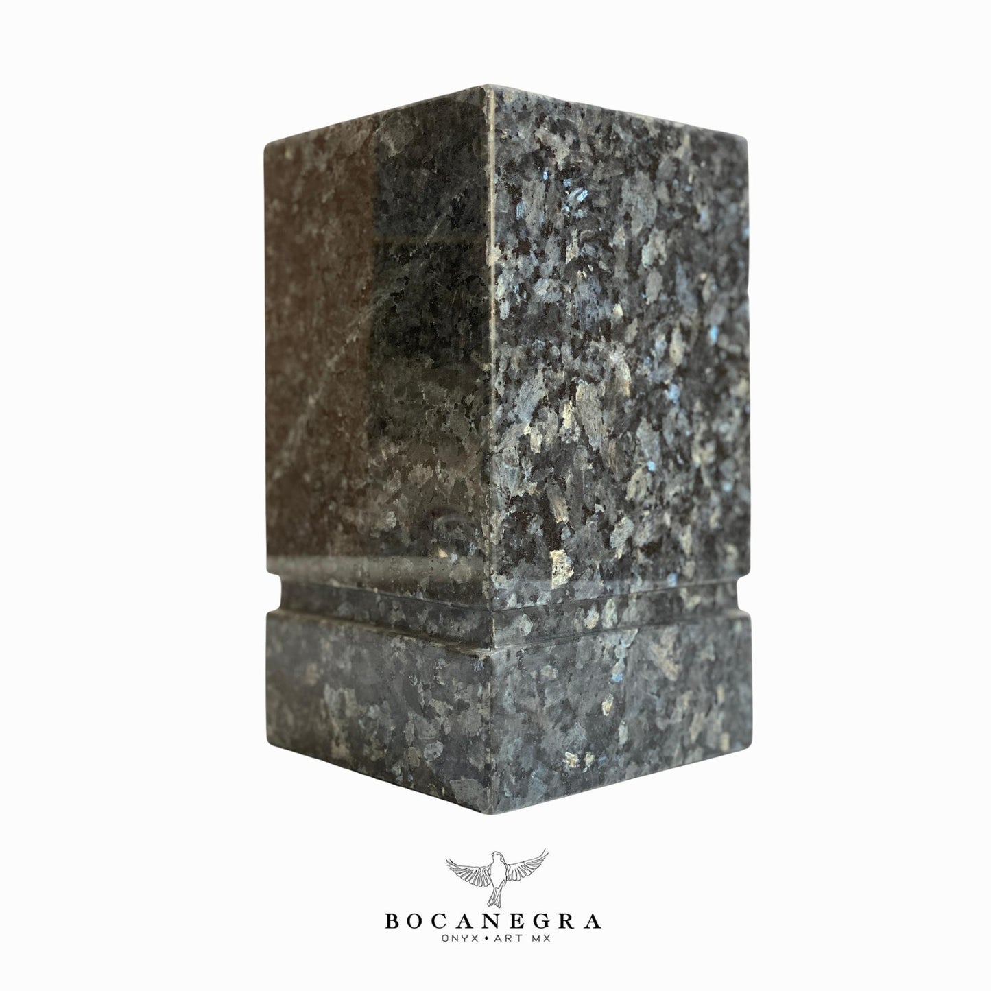 Black & Gray Marble Cremation Urn for Human or pet Ashes