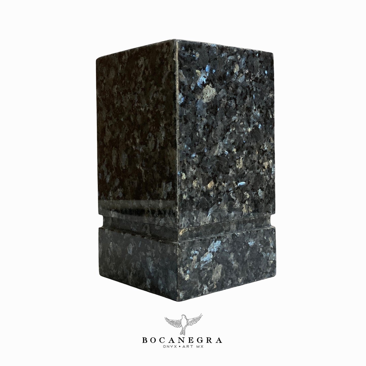 Stunning Black Marble Cremation Urn for Human or pet Ashes