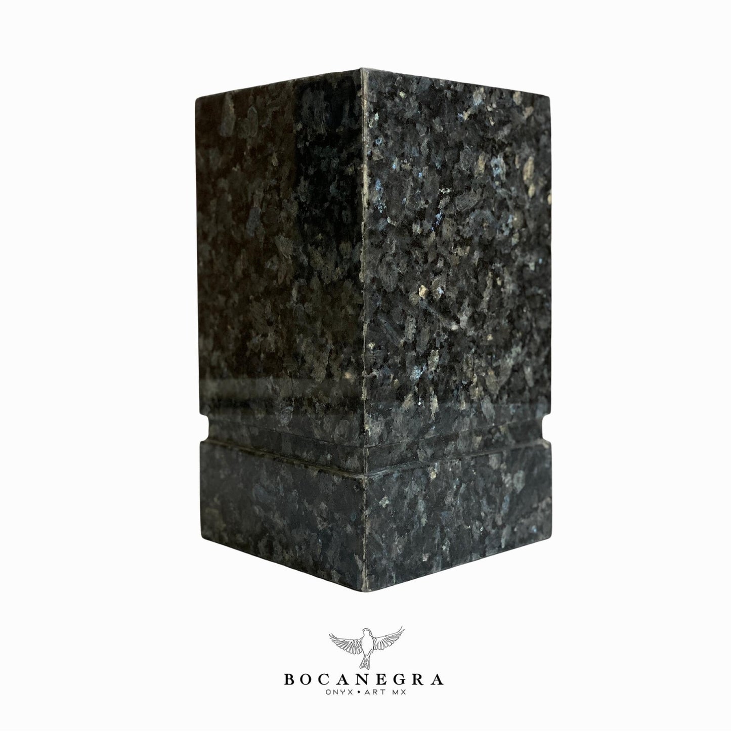 Stunning Black Marble Cremation Urn for Human or pet Ashes