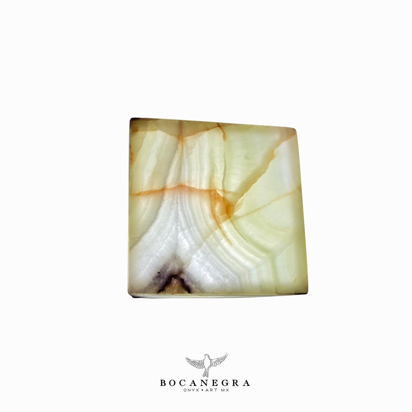 Green and Brown Onyx Stone Lamp - Table Lamp - Home Decor