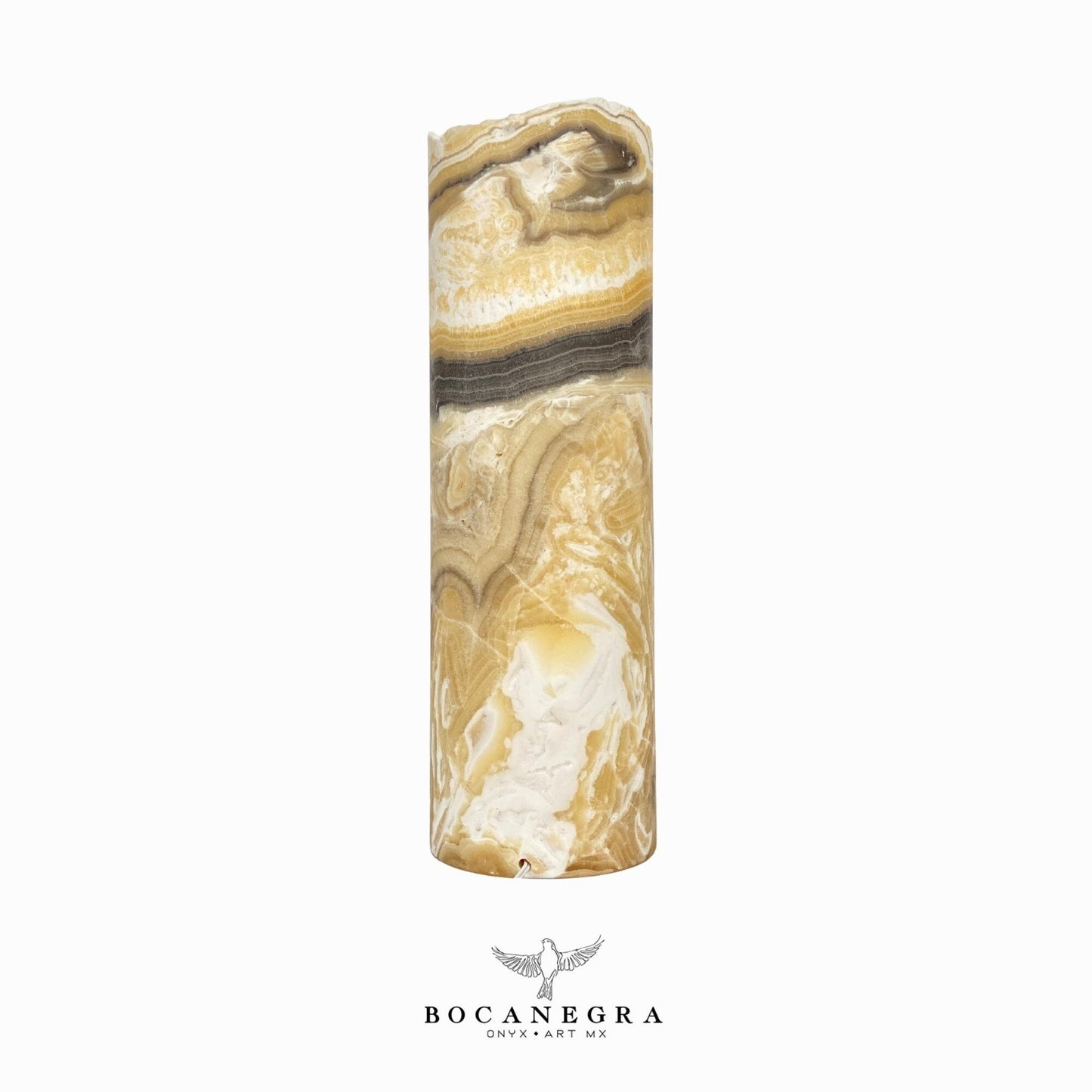 Beige and Yellow Onyx Stone Lamp - Table Lamp - Home Decor