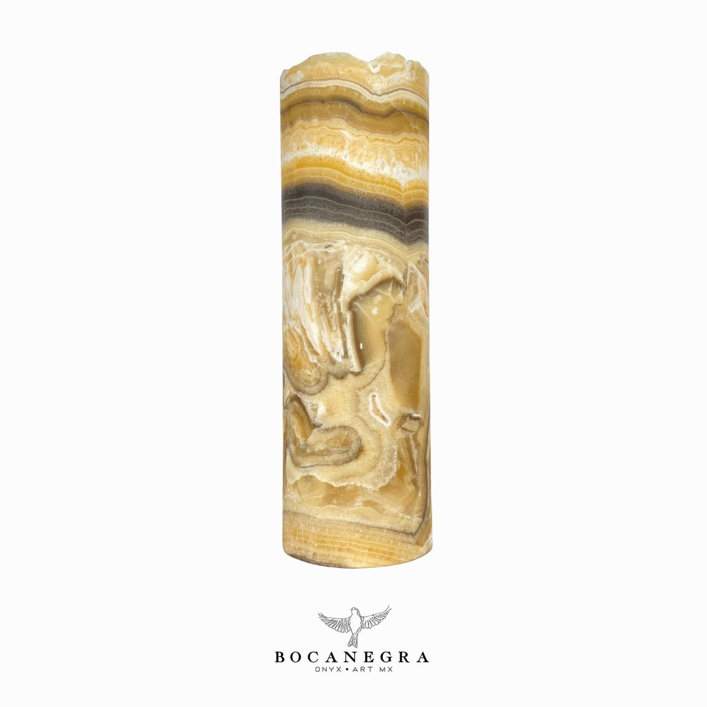 Beige and Yellow Onyx Stone Lamp - Table Lamp - Home Decor