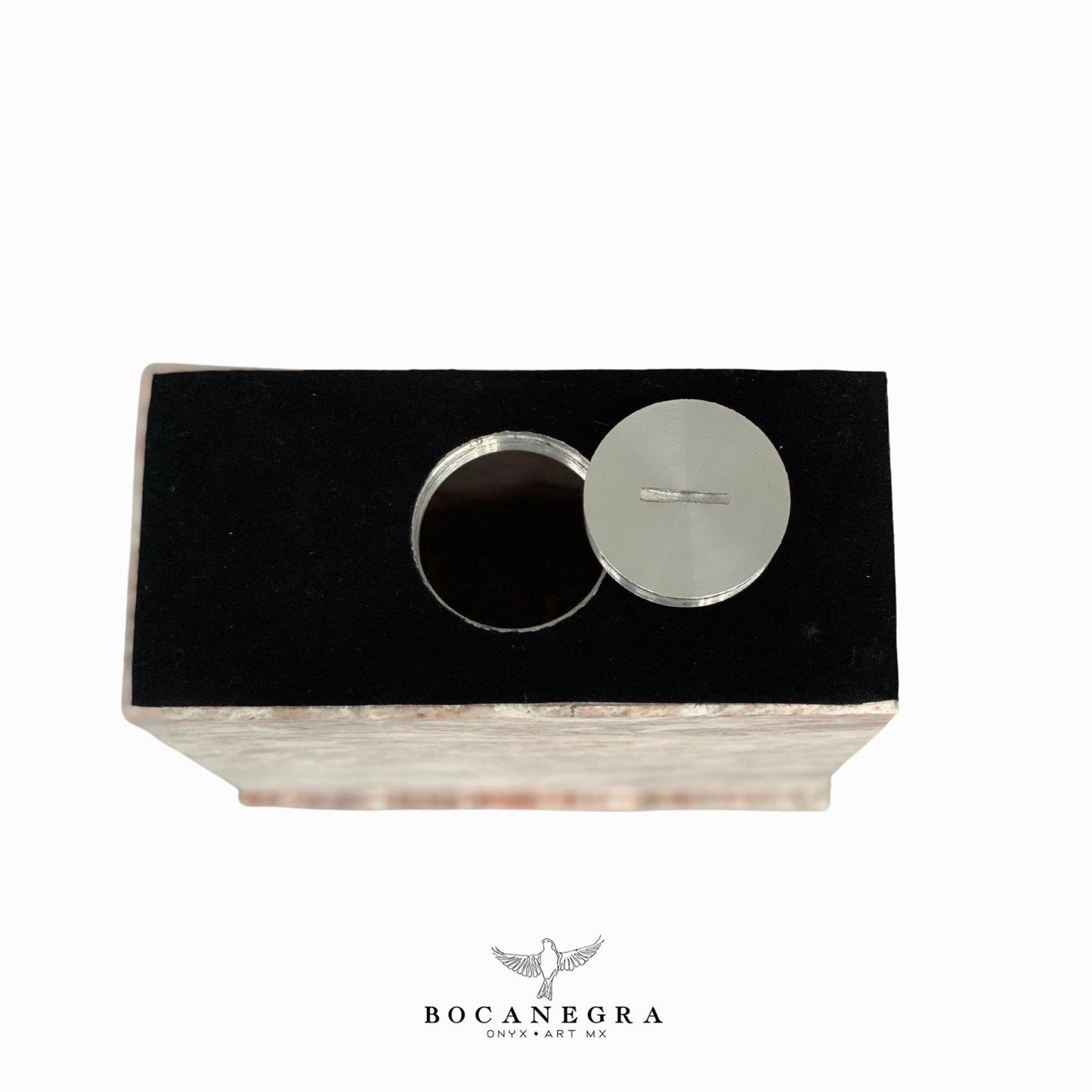 Red & White Marble Cremation Urn for Human or pet Ashes