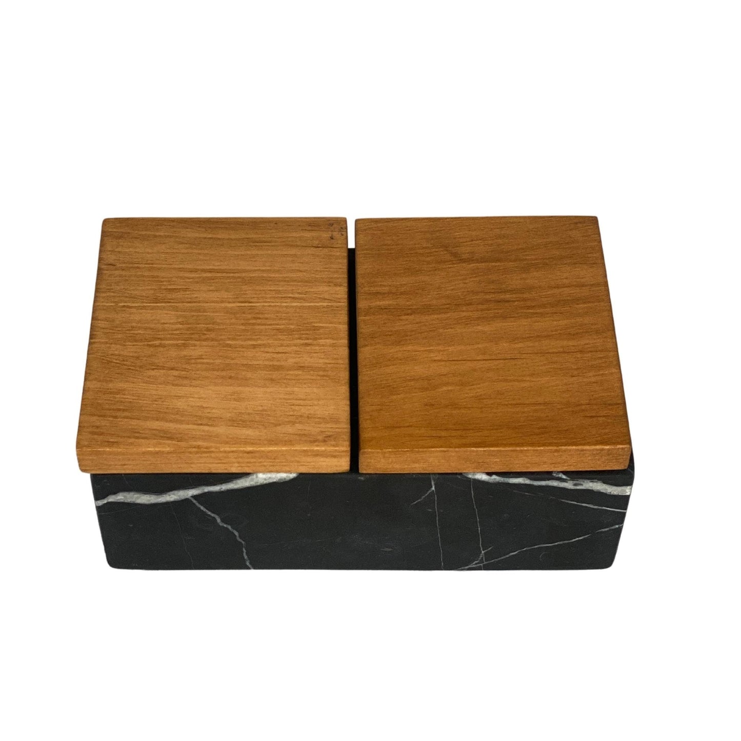 Black Marble Rectangular Jewelry Box - Organizer - Storage Box