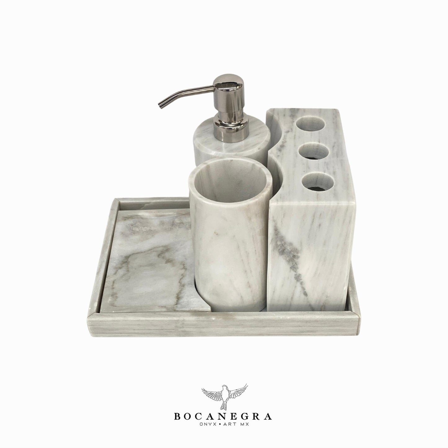 White Marble Soap Dispenser Set | Soap Pump | Beauty & Care
