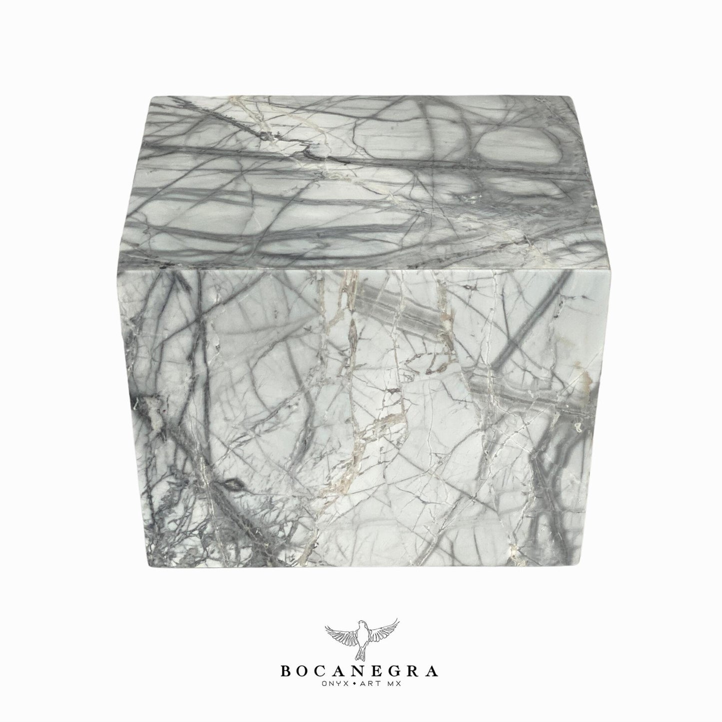 White & Gray Marble Cremation Urn for Human or pet Ashes