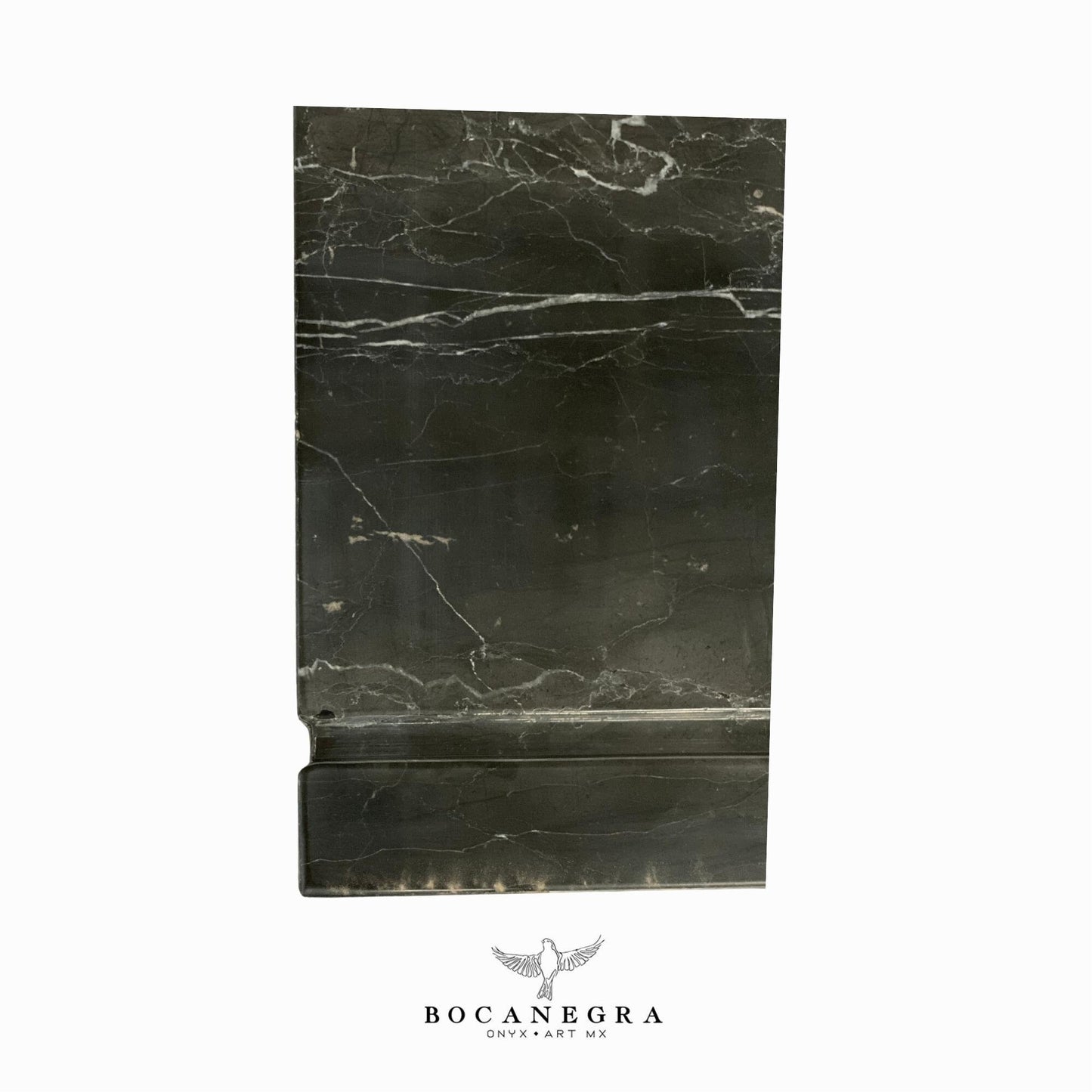 Black Marble Cremation Urn for Human (Double Companion)