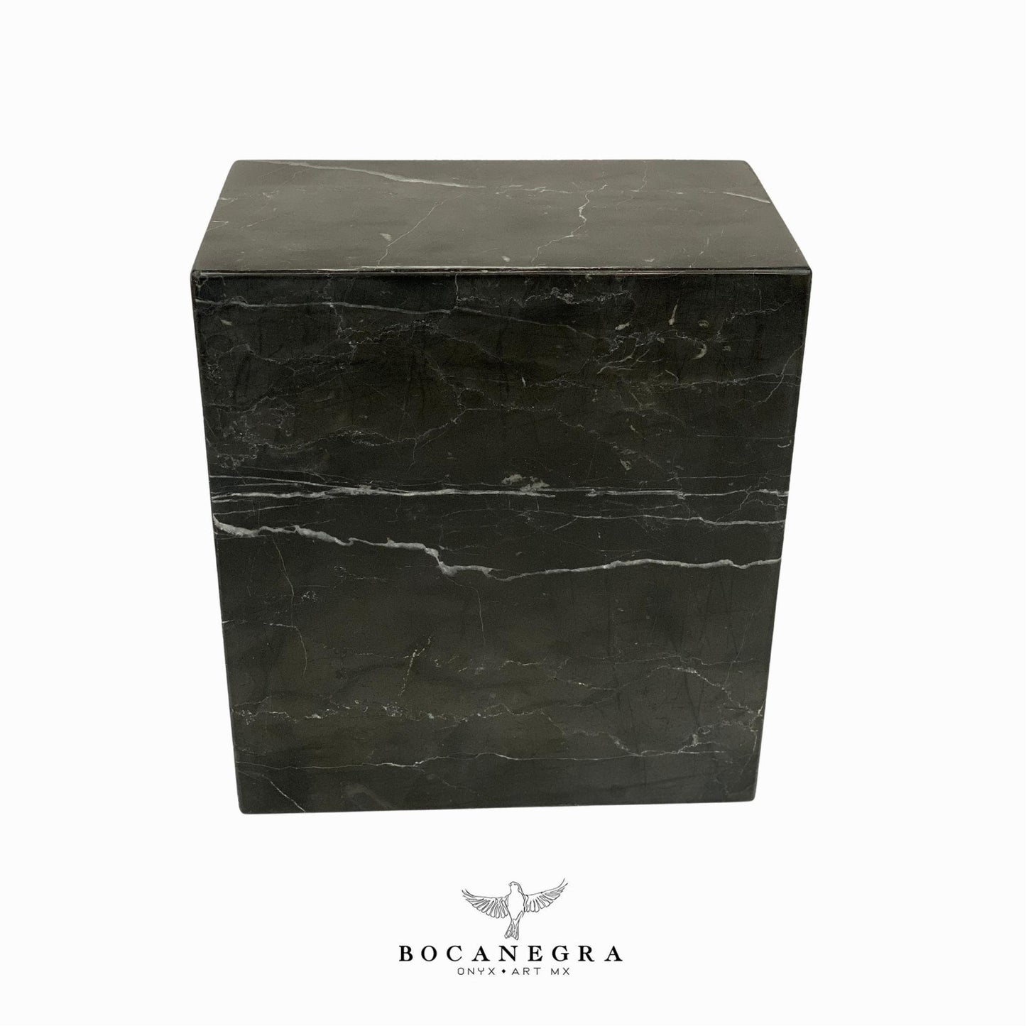 Black Marble Cremation Urn for Human (Double Companion)