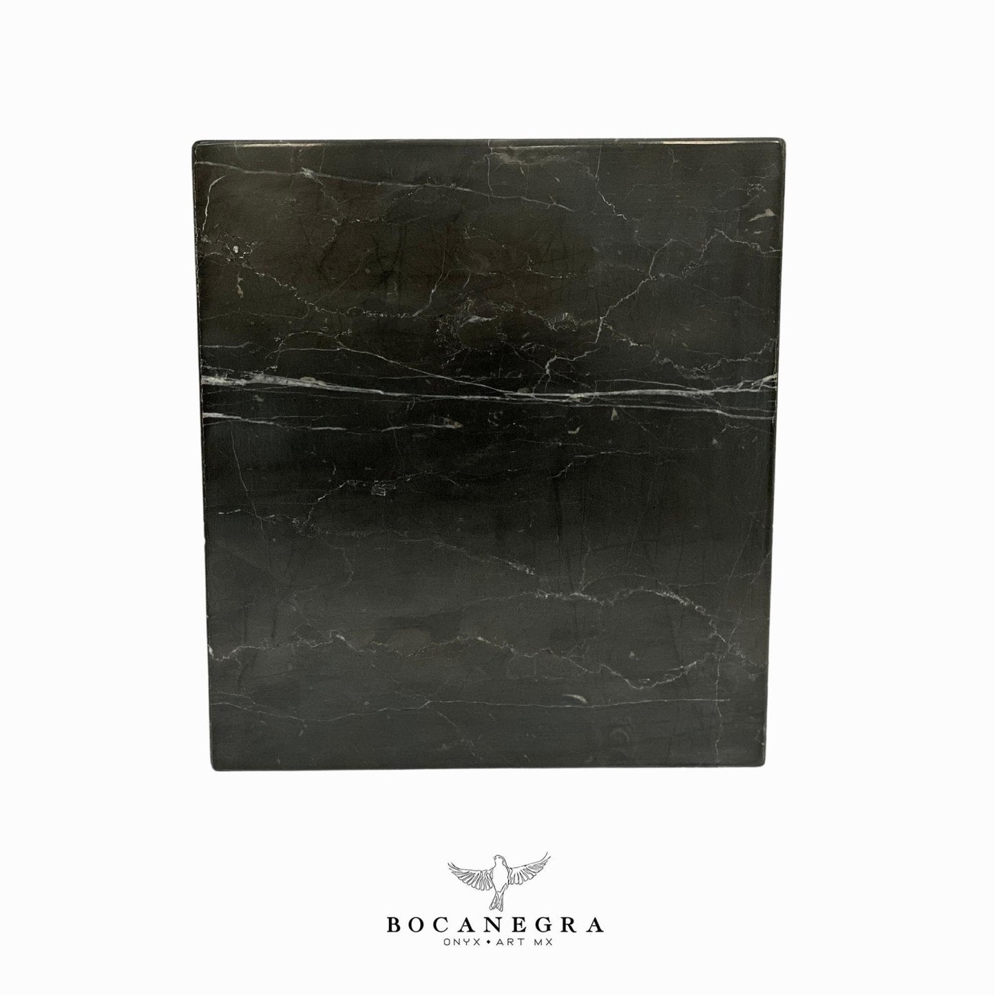Black Marble Cremation Urn for Human (Double Companion)