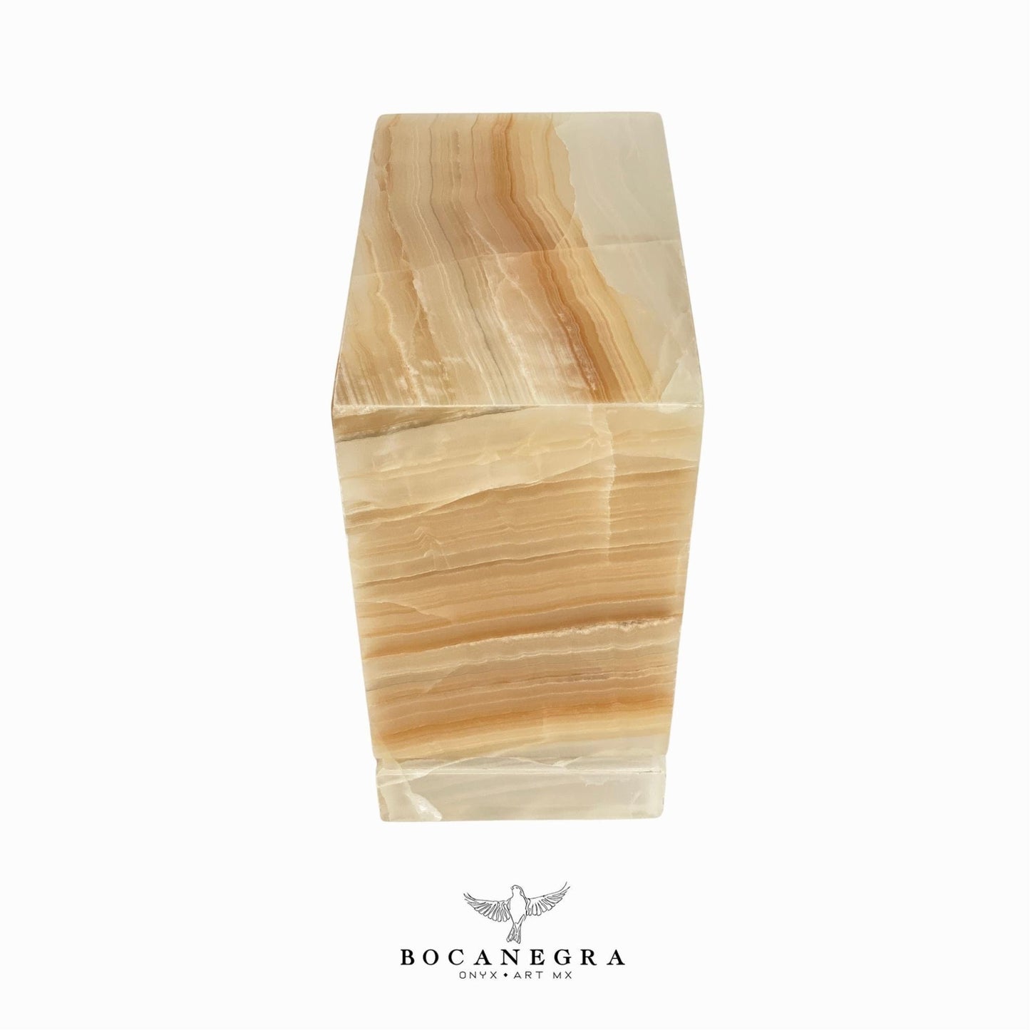 Beige Onyx Cremation Urn for Human Ashes (Double Companion)