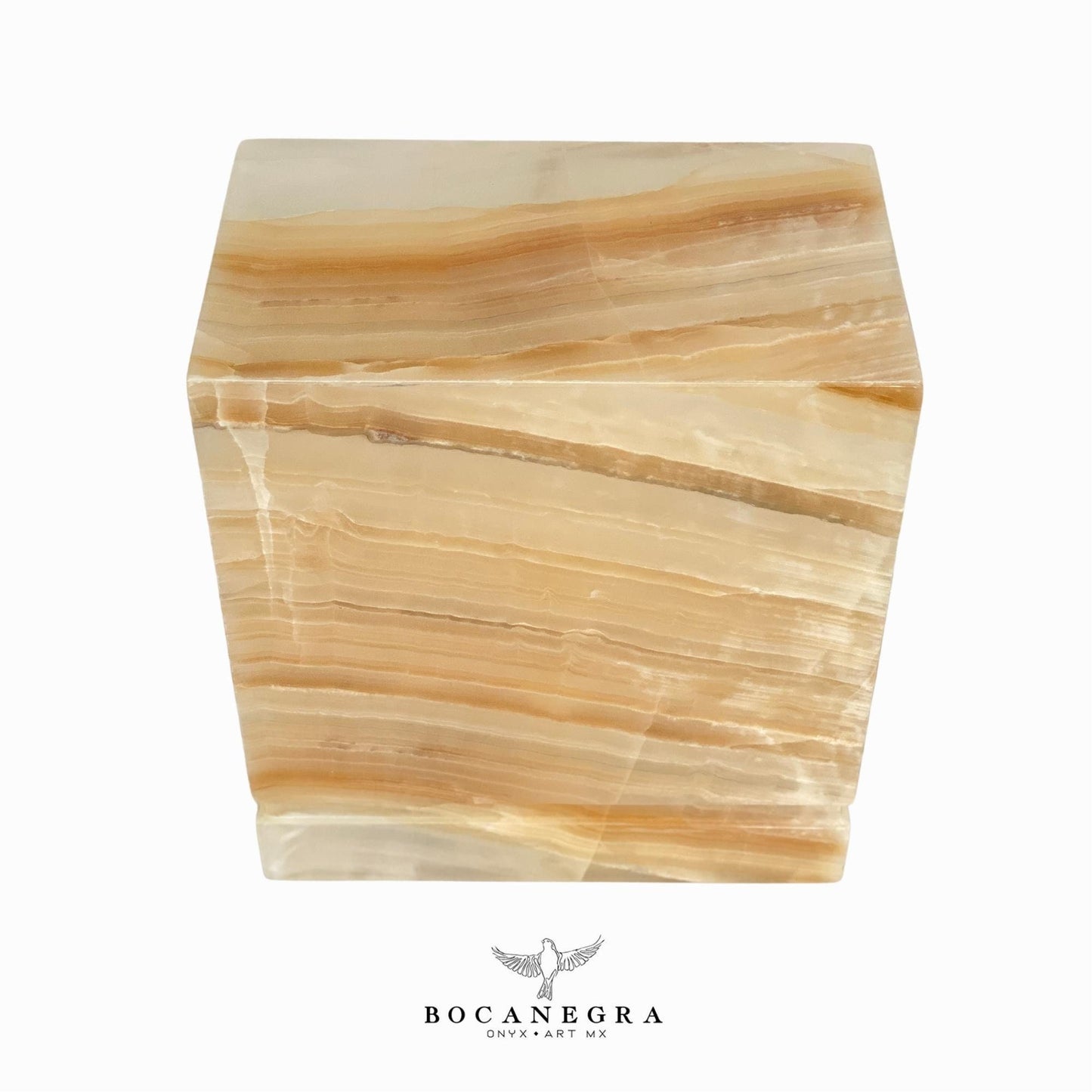 Beige Onyx Cremation Urn for Human Ashes (Double Companion)