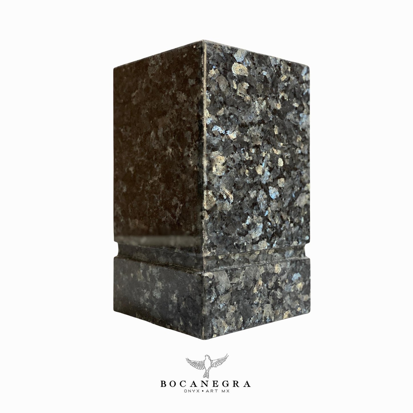 Black & Gray Marble Cremation Urn for Human or pet Ashes