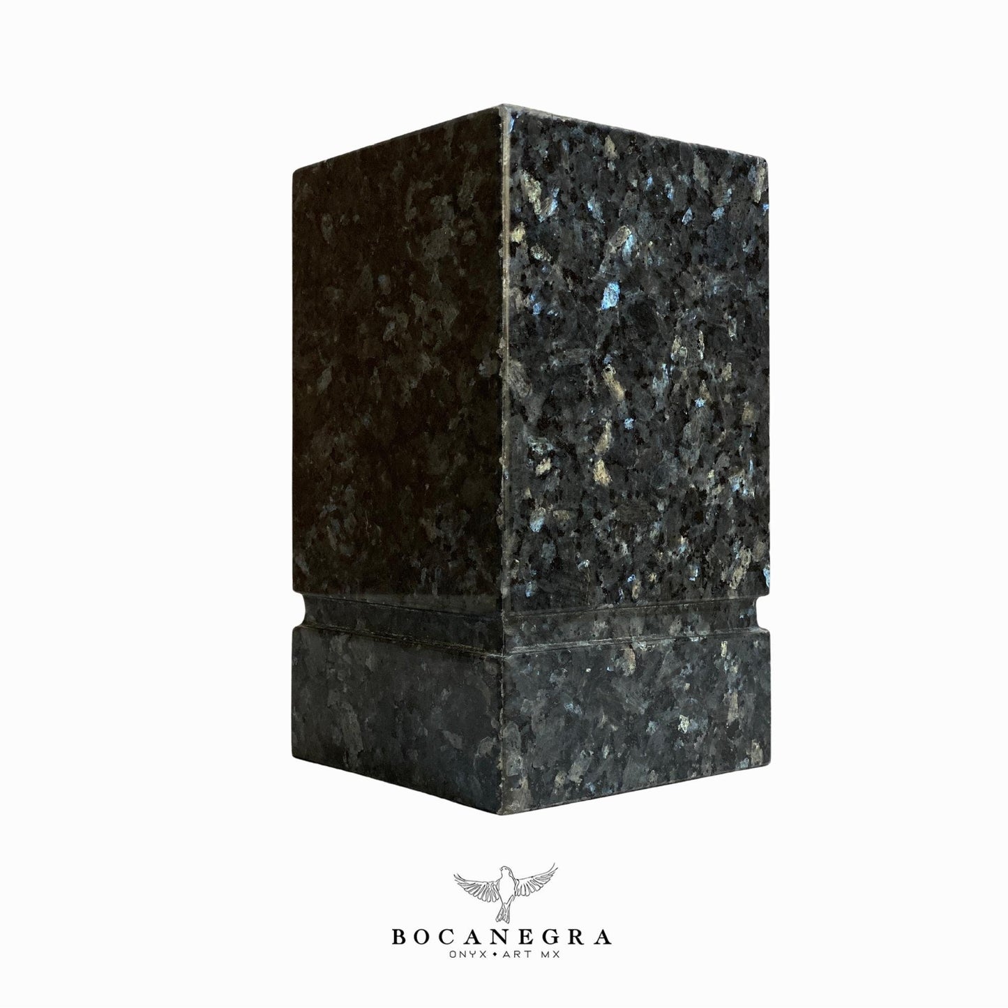 Black & Gray Marble Cremation Urn for Human or pet Ashes