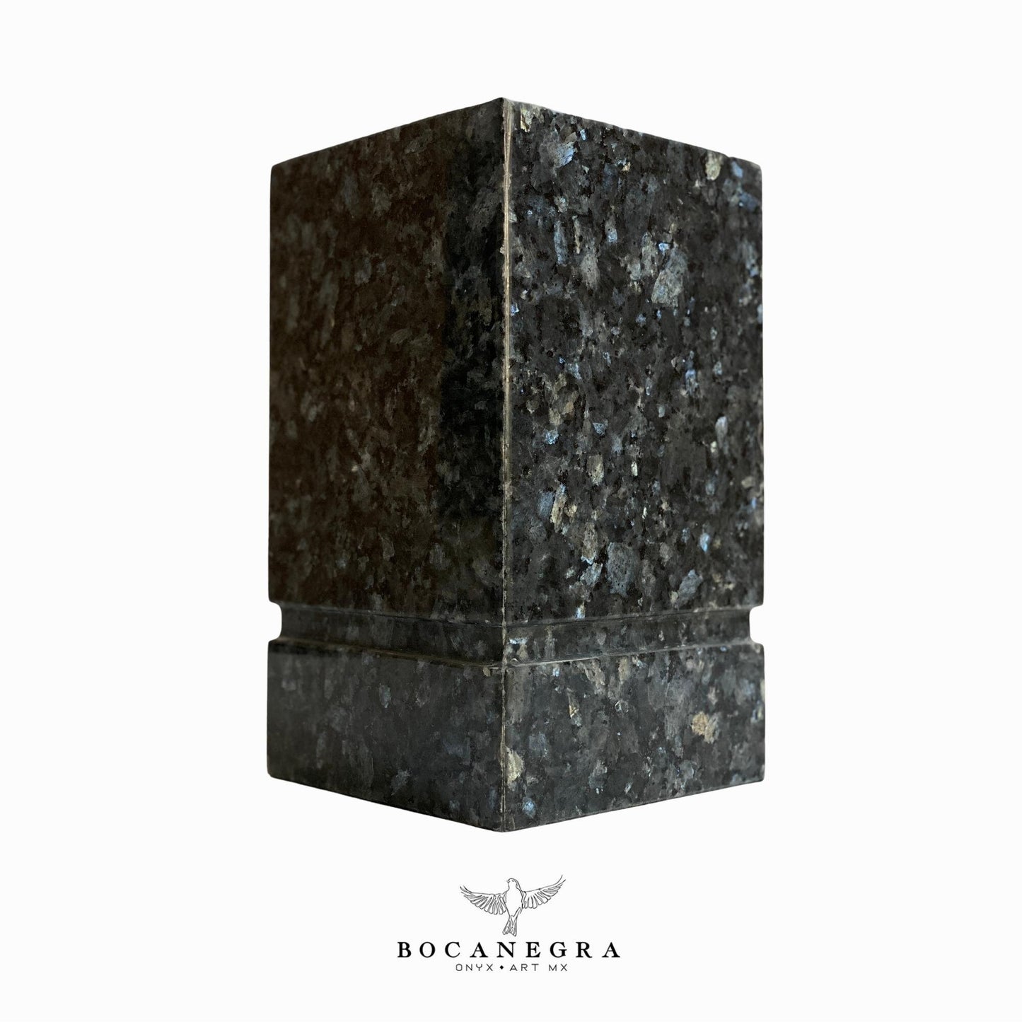 Stunning Black Marble Cremation Urn for Human or pet Ashes
