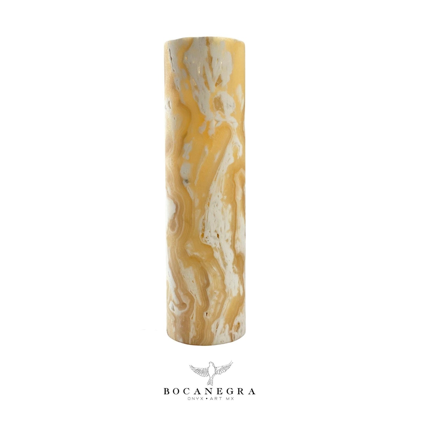 Beige and Yellow Onyx Stone Lamp - Table Lamp - Home Decor