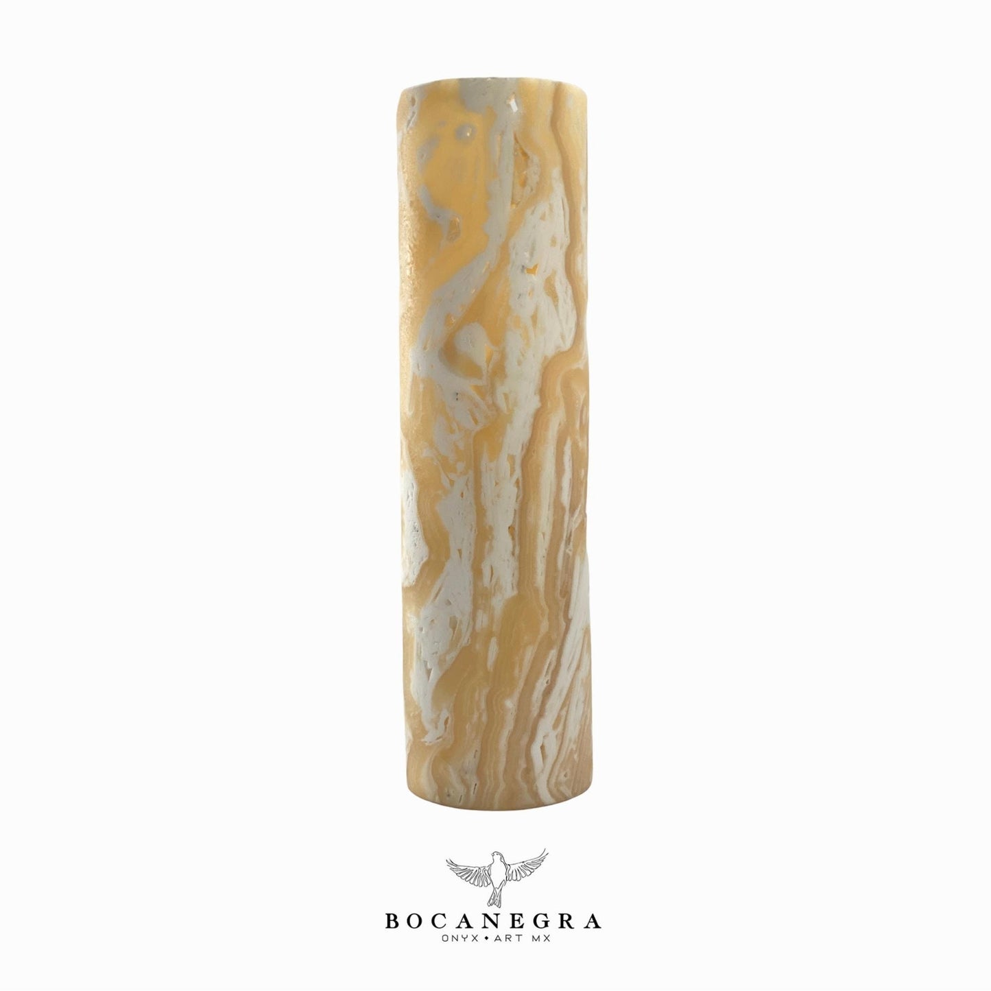 Beige and Yellow Onyx Stone Lamp - Table Lamp - Home Decor
