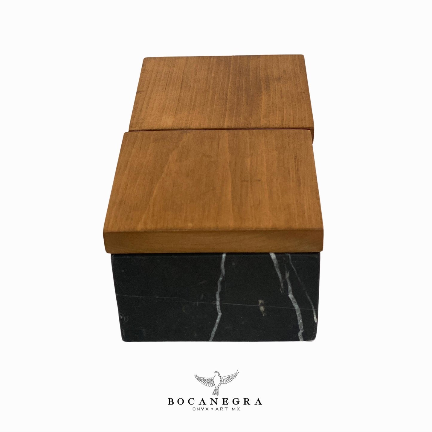 Black Marble Rectangular Jewelry Box - Organizer - Storage Box