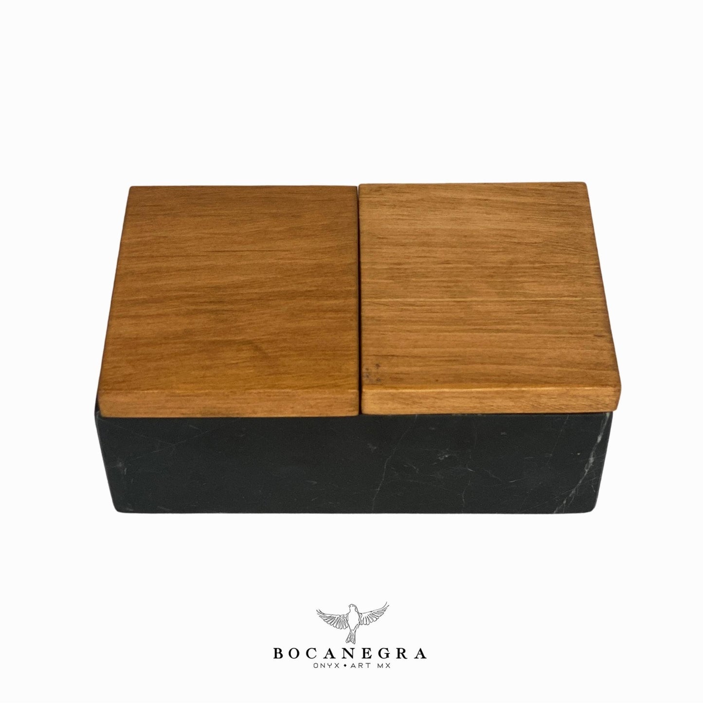 Black Marble Rectangular Jewelry Box - Organizer - Storage Box