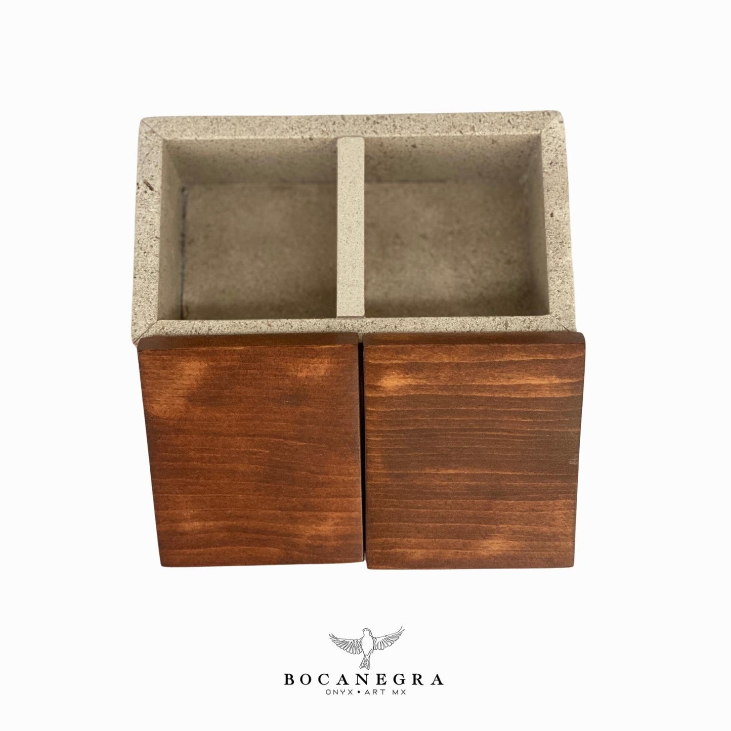Beige Marble Rectangular Jewelry Box - Organizer - Storage Box