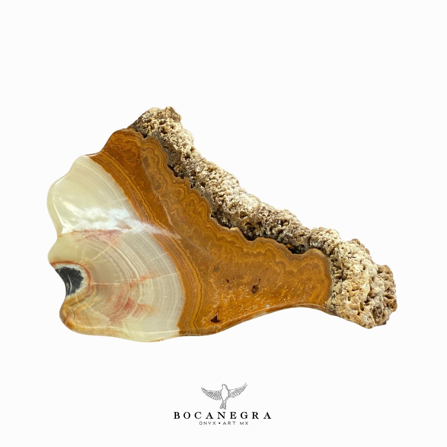 Stunning Beige & Brown Decorative Onyx Bowl - Centerpiece - Fruit platter