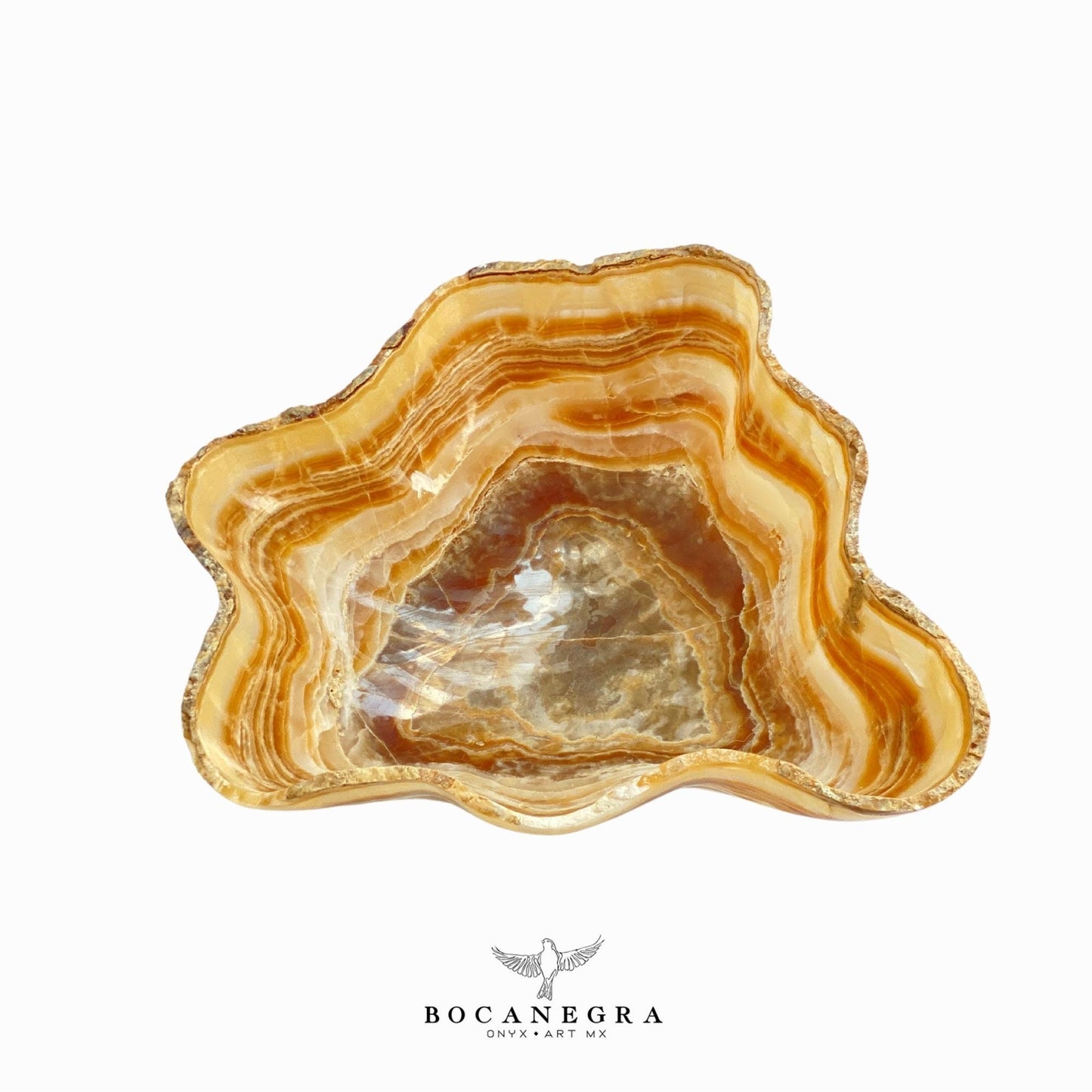 Brown & Beige Decorative Onyx Bowl - Centerpiece - Fruit platter