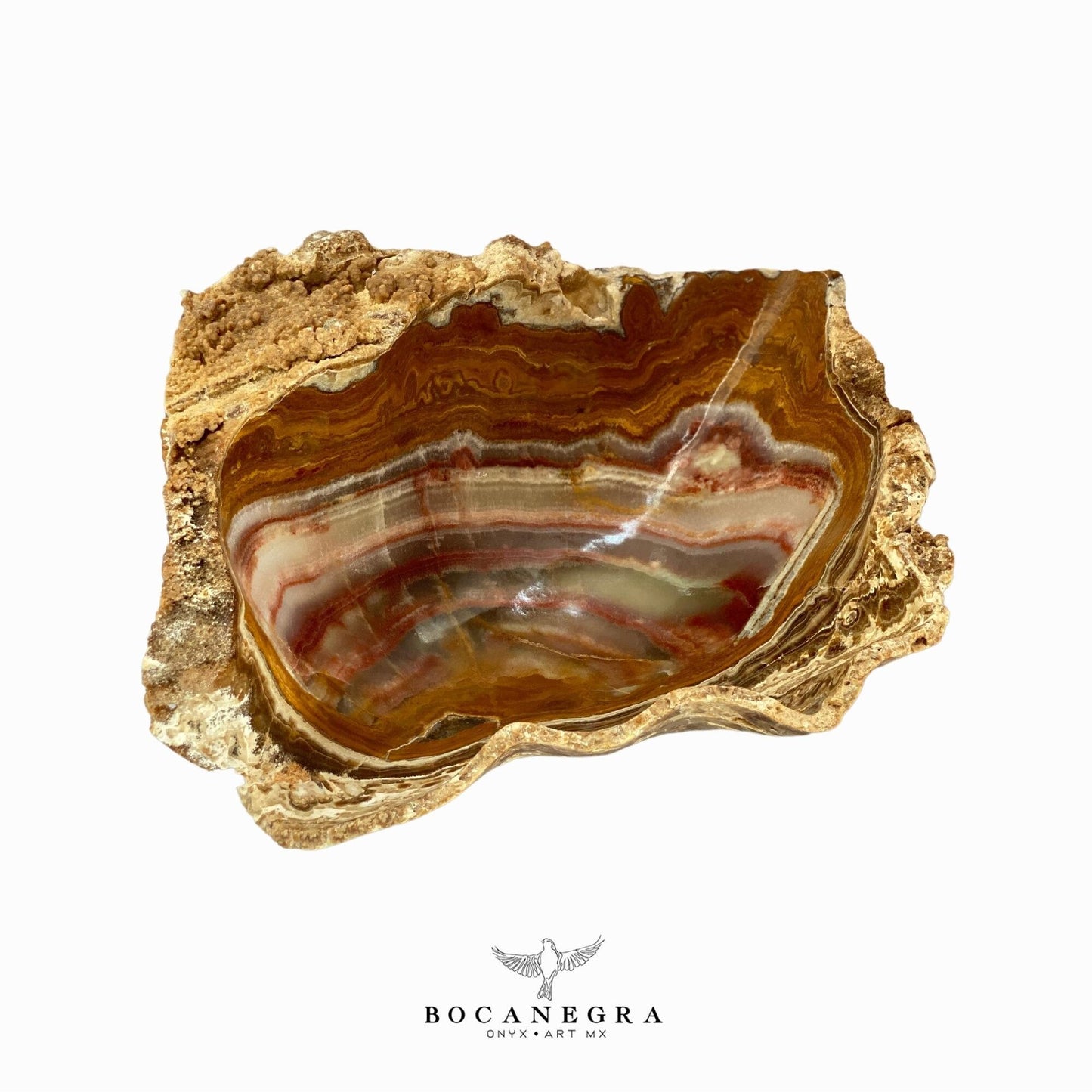 Brown & Beige Decorative Onyx Bowl - Centerpiece - Fruit platter