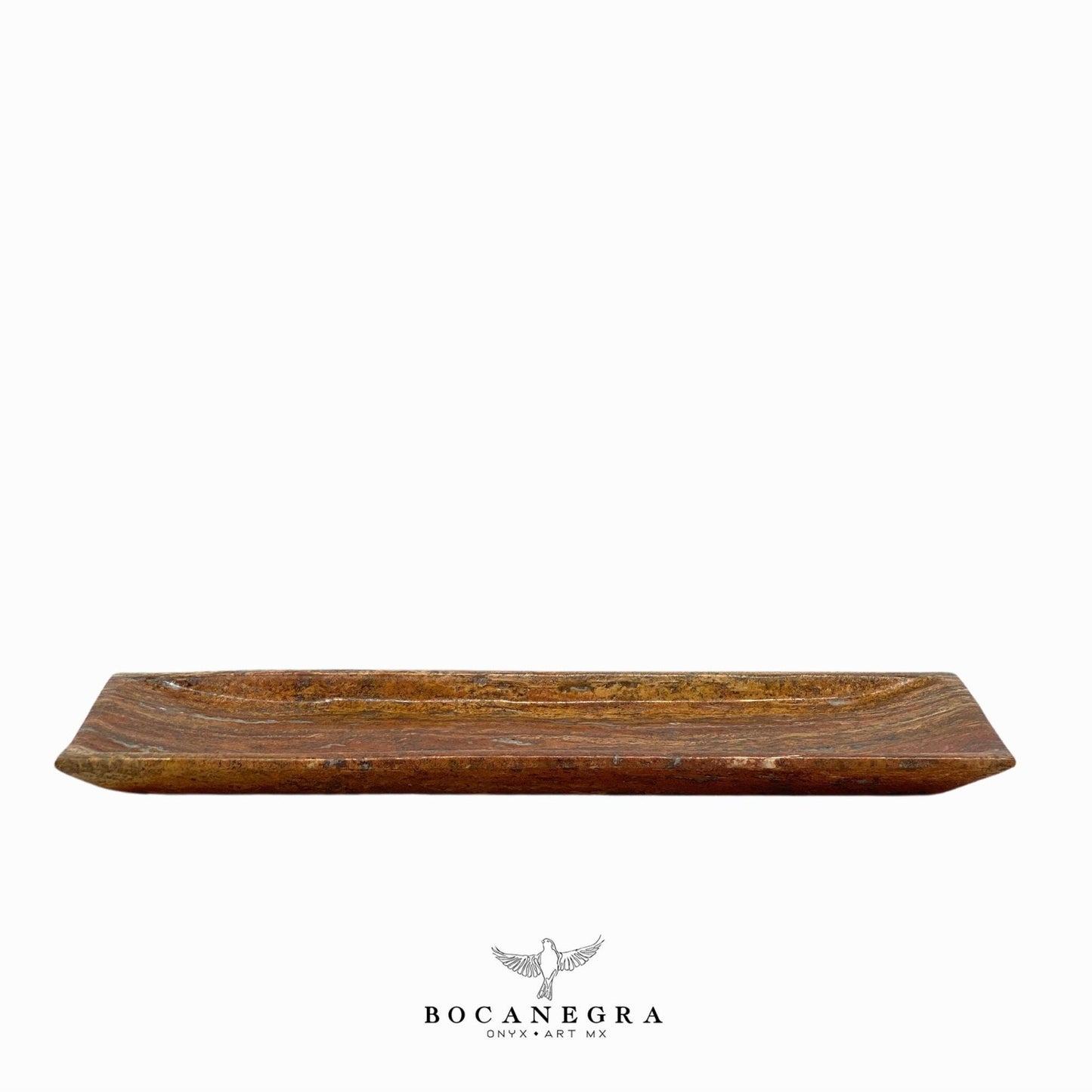Copper Marble Vanity Tray - Rectangular Jewelry tray - Trinket plate