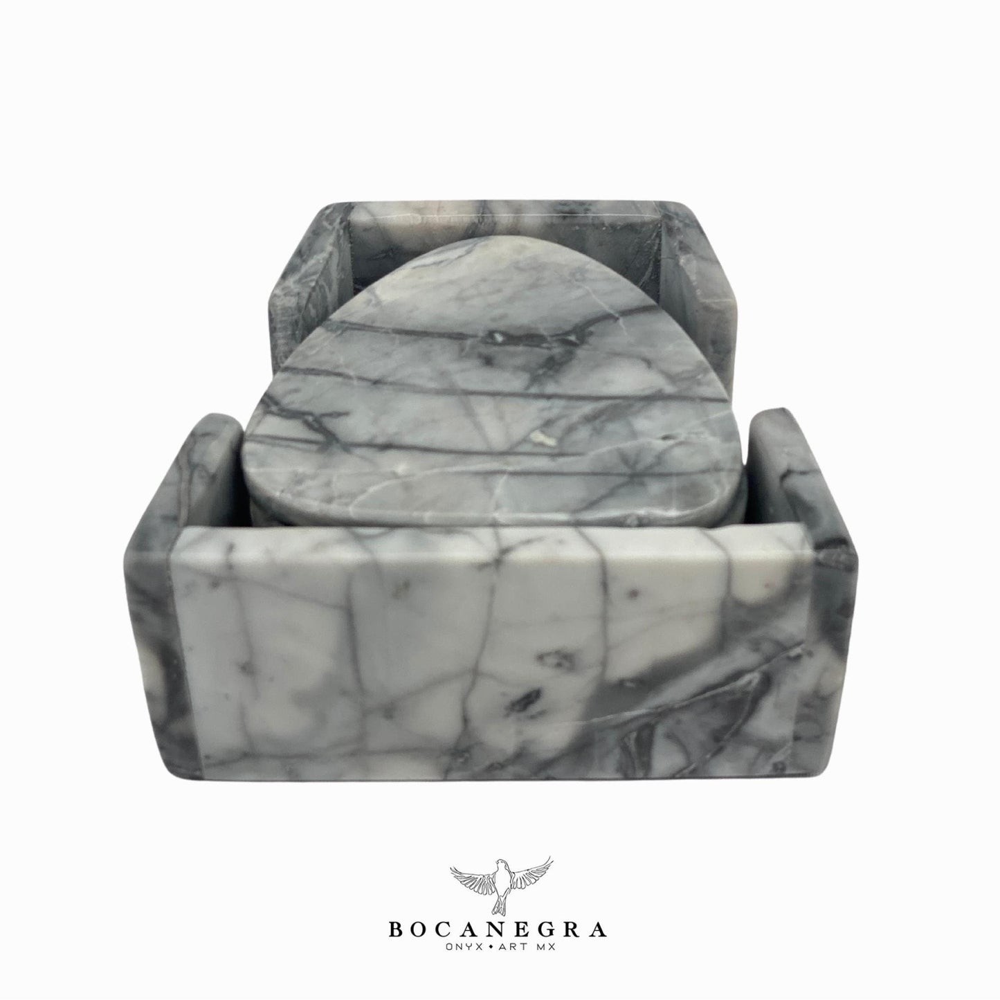 Coasters Set of 6 gray & white Marble⎪Cup holder