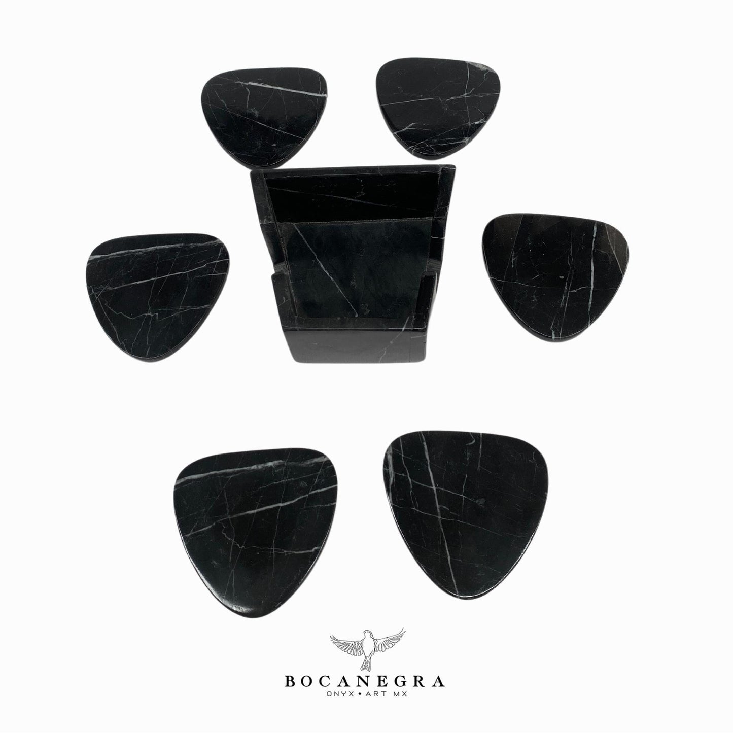 Coasters Set of 6 black Marble⎪Cup holder