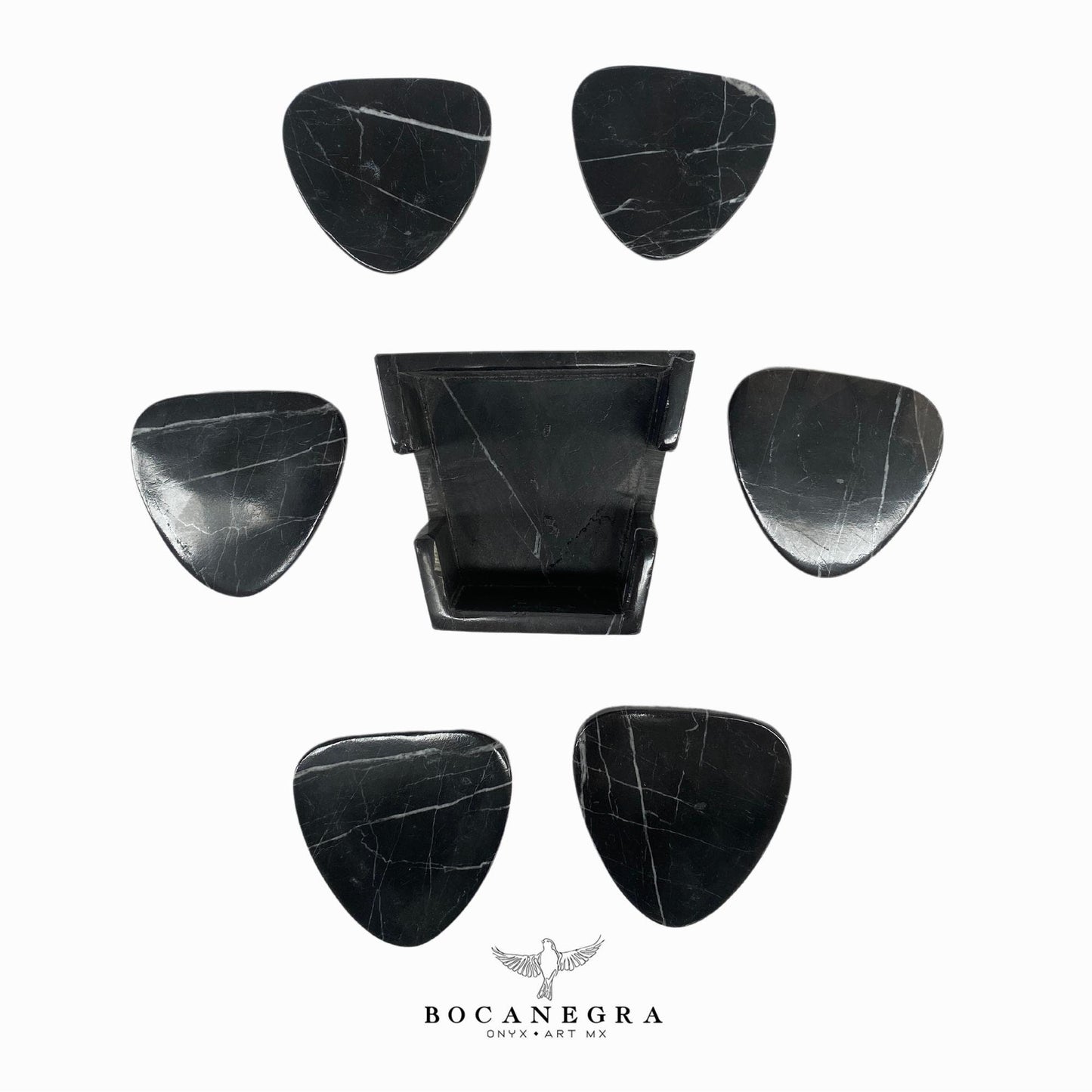 Coasters Set of 6 black Marble⎪Cup holder