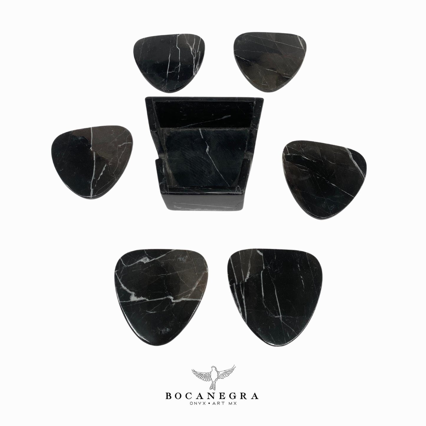 Coasters Set of 6 black Marble⎪Cup holder