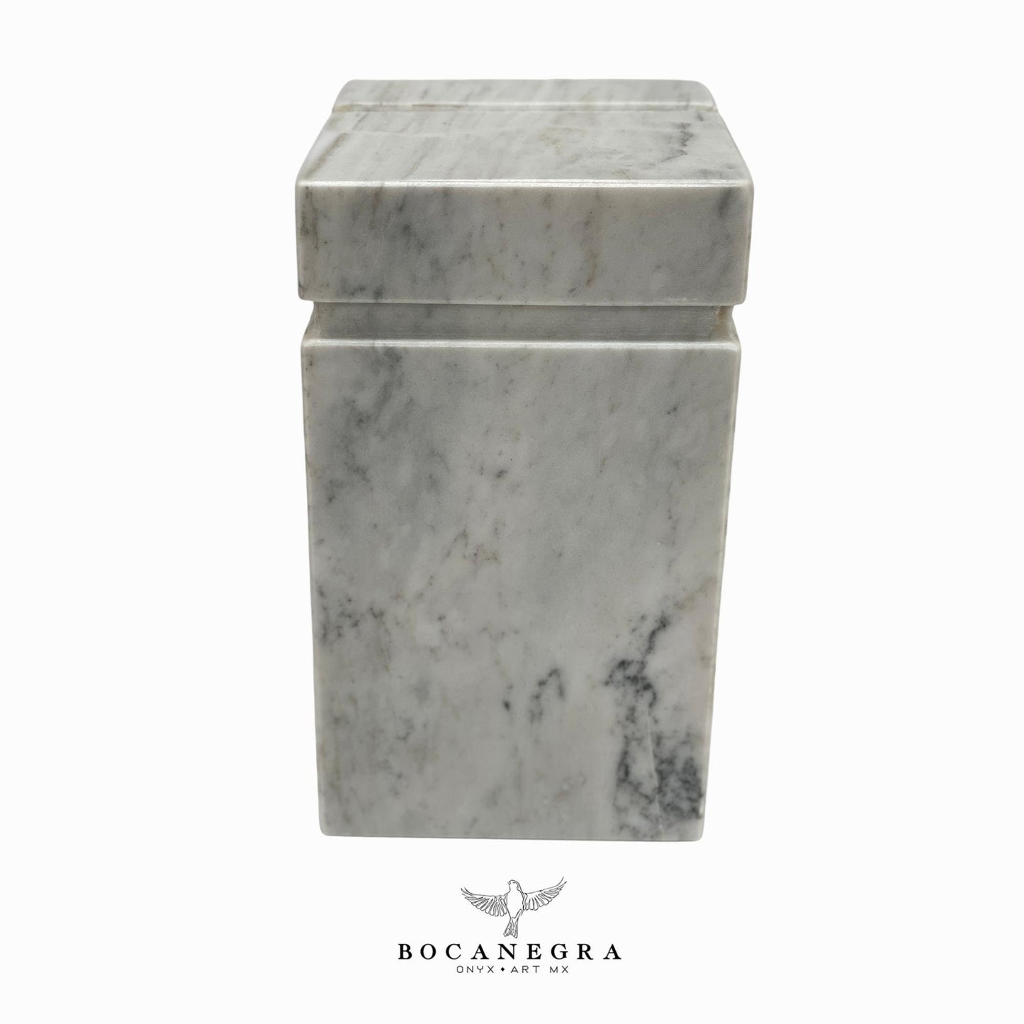White Marble Cremation Urn for Human or pet Ashes