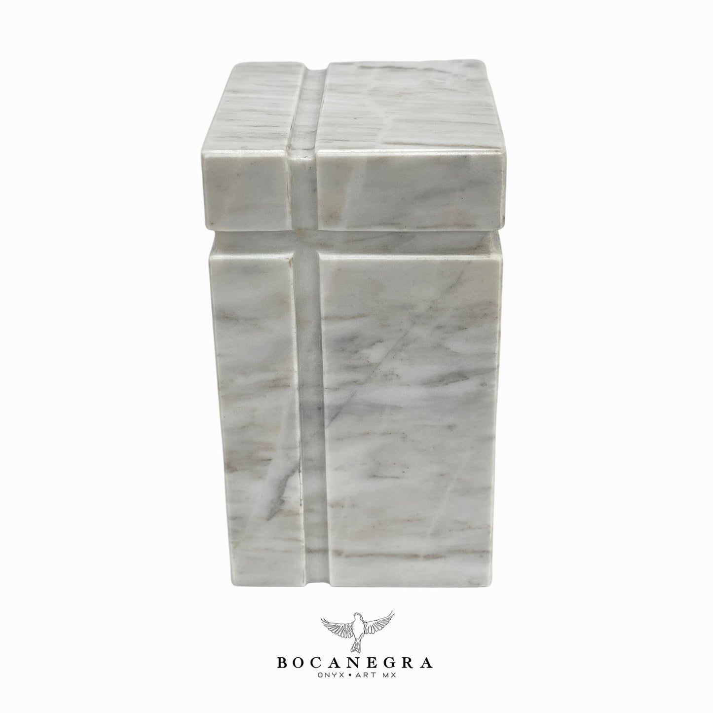 White Marble Cremation Urn for Human or pet Ashes