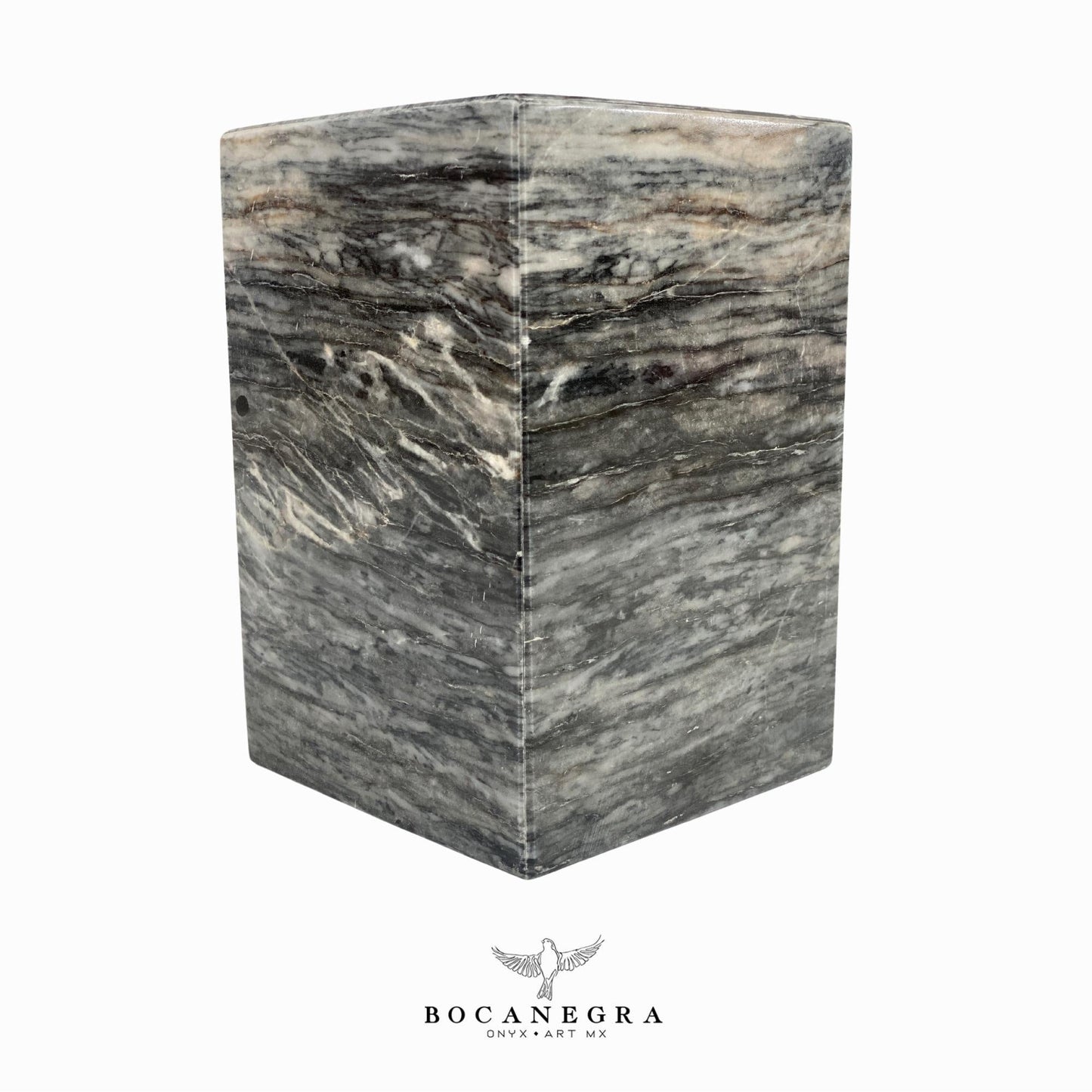 Gray Marble Cremation Urn for Human or pet Ashes