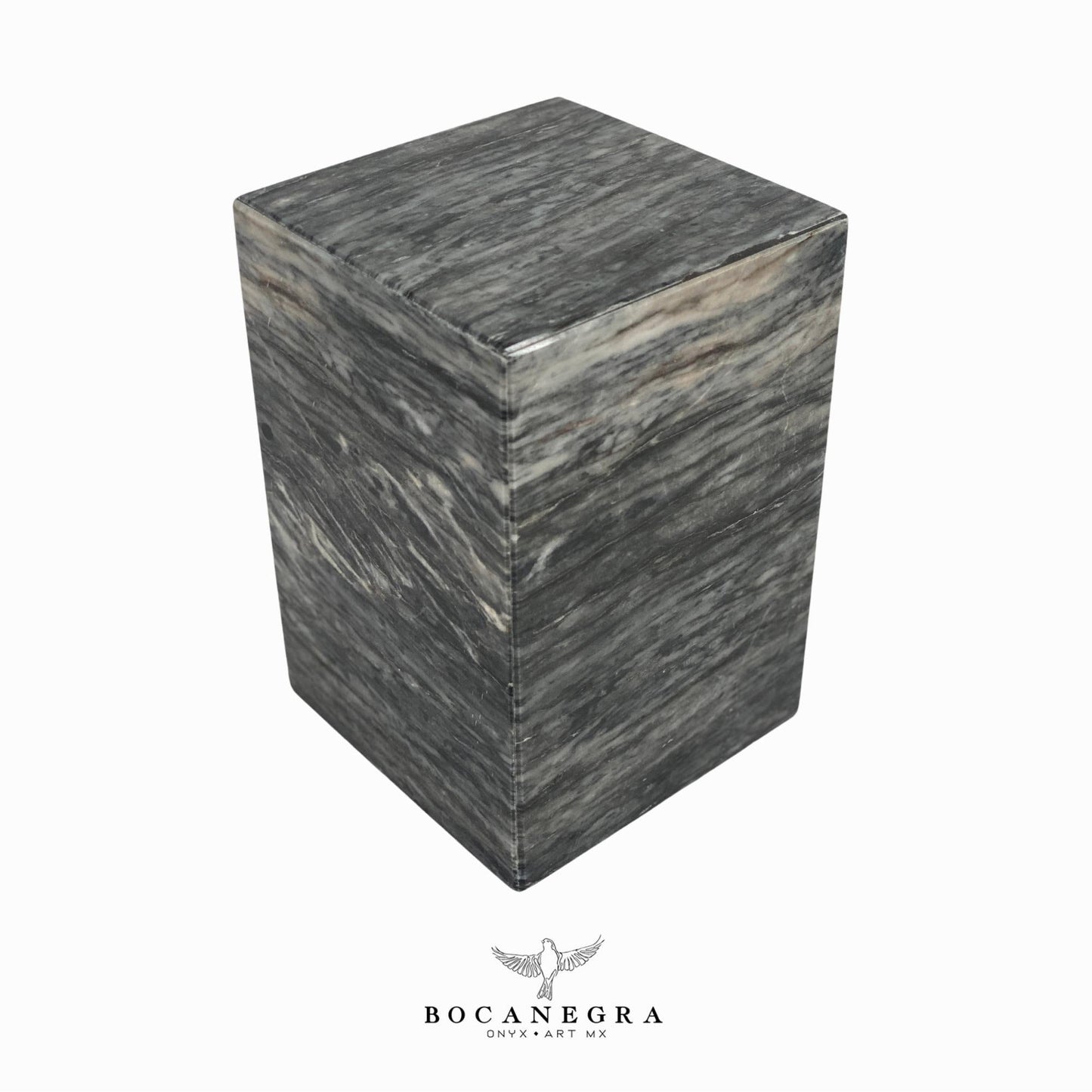 Gray Marble Cremation Urn for Human or pet Ashes