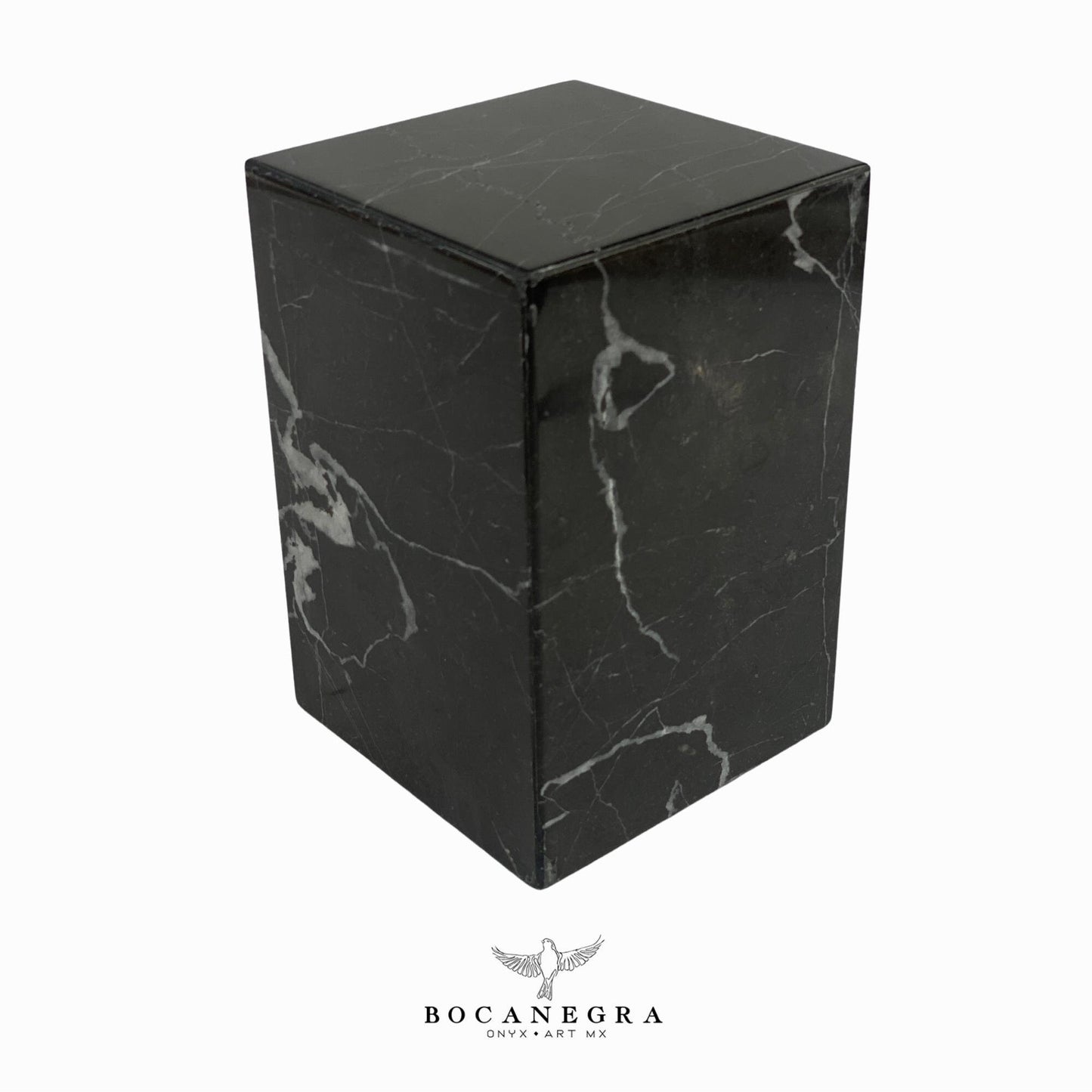 Black Marble Cremation Urn for Human or pet Ashes