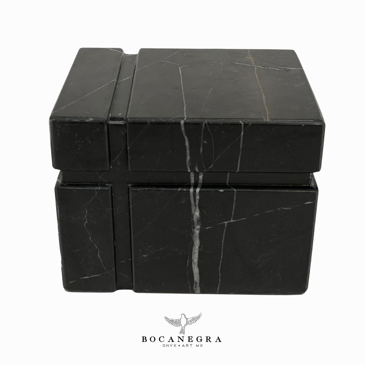Gorgeous Black Marble Cremation Urn for Human or pet Ashes