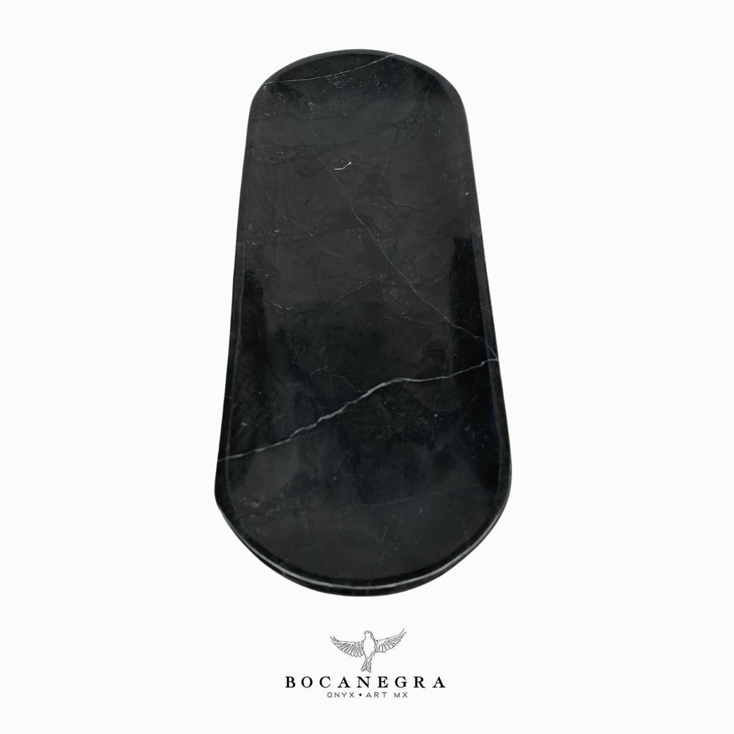Black Marble Vanity Tray - Oval Jewelry tray - Trinket plate